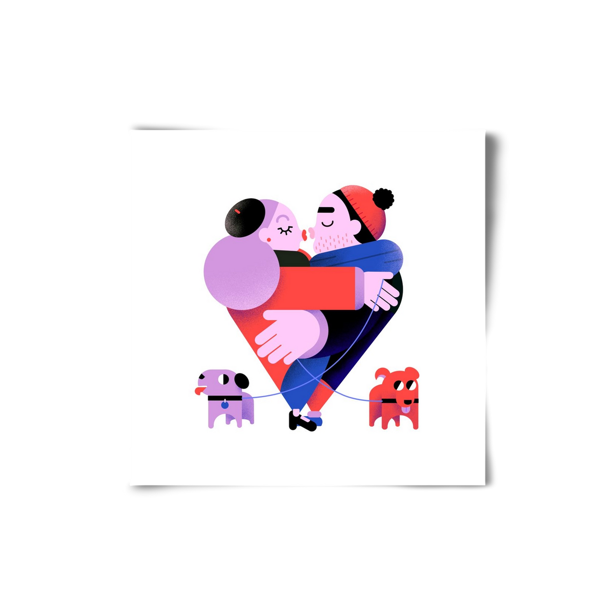 Valentines, 20x20 cm, Keret nélkül