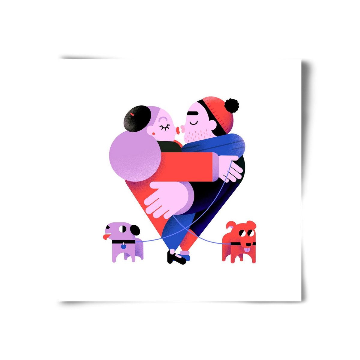 Valentines, 30x30 cm, Keret nélkül