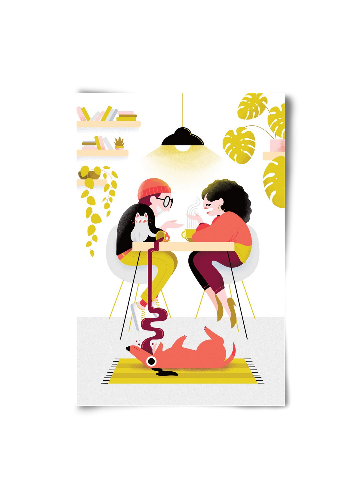 Coffee date, 20x30 cm, Keret nélkül