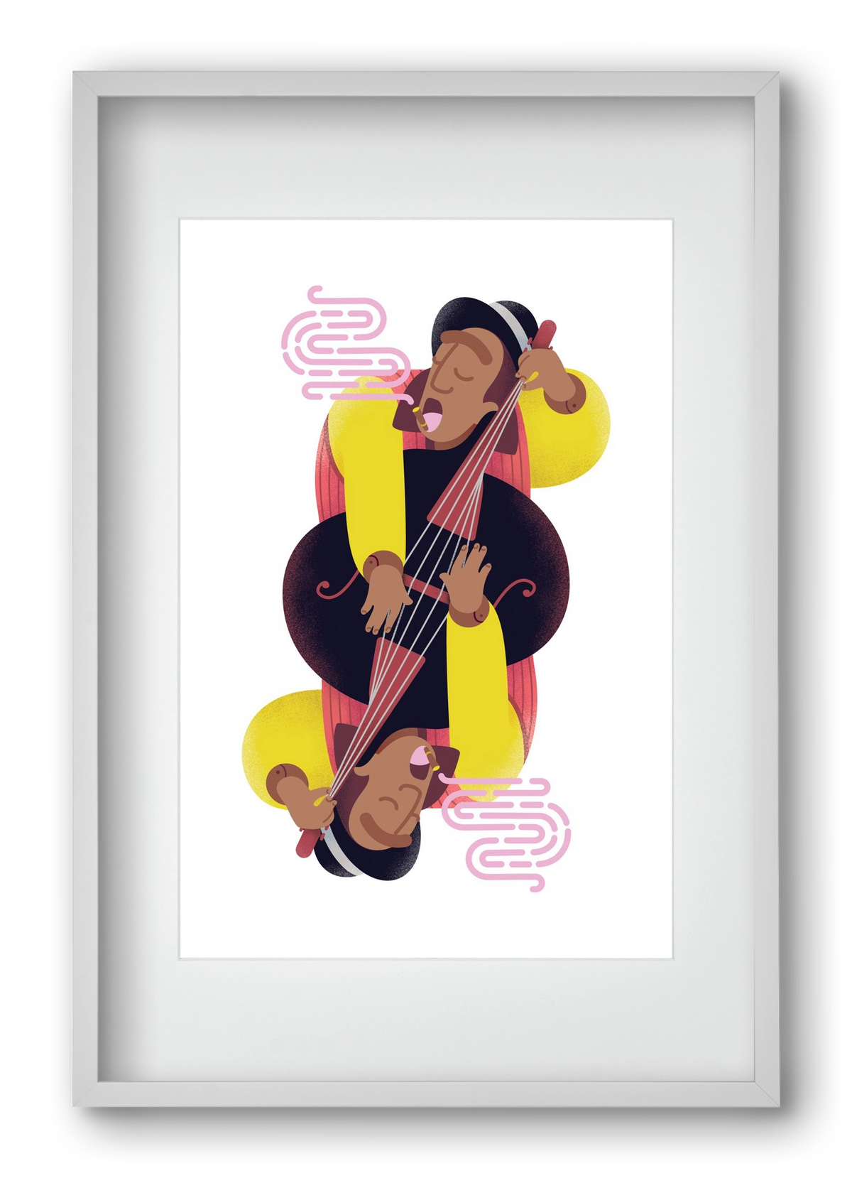 Jazz musician series - Ray, 40x60 cm (30x45 cm), Fehér keret, paszpartuval