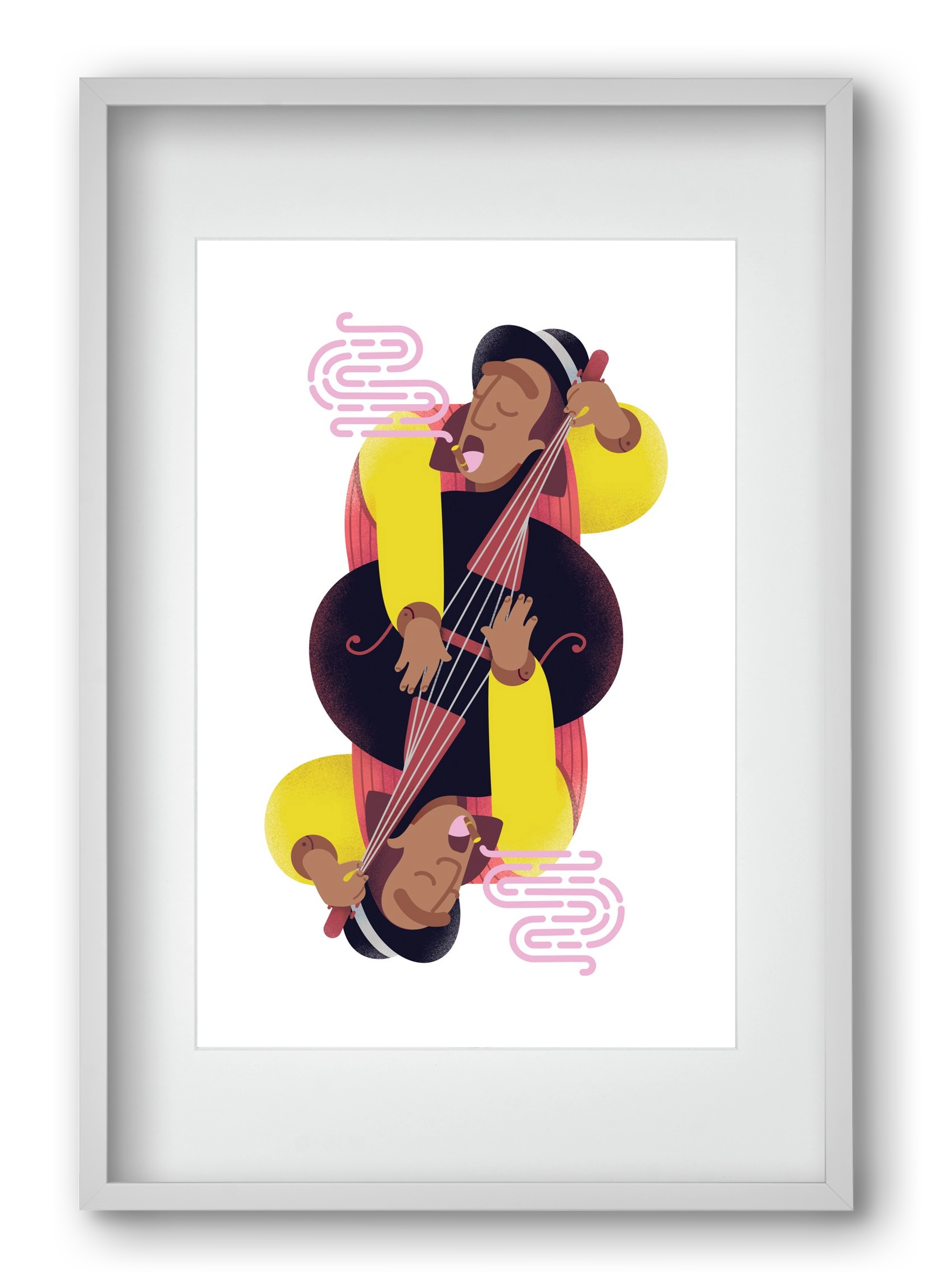 Jazz musician series - Ray, 40x60 cm (30x45 cm), Fehér keret, paszpartuval