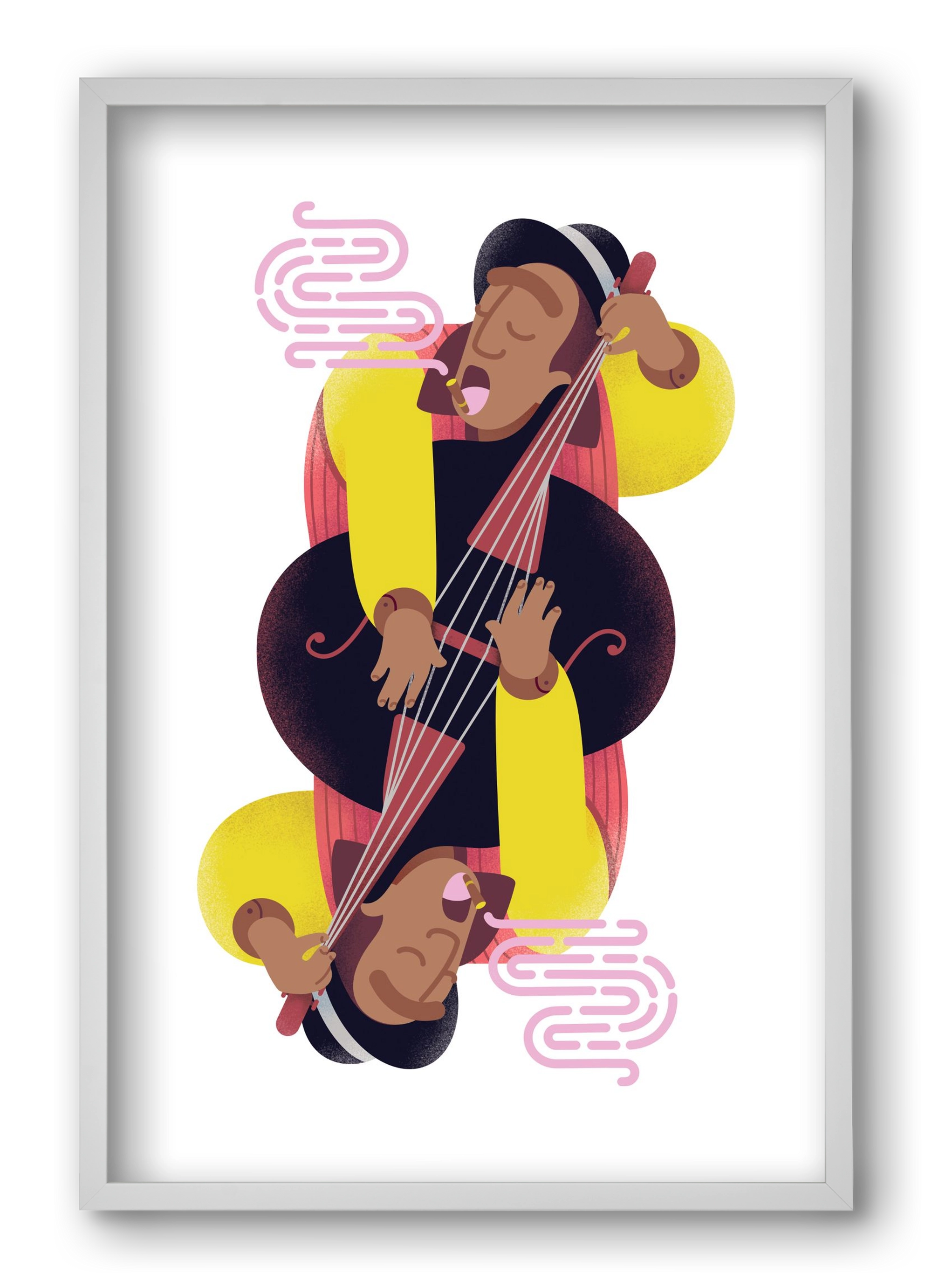 Jazz musician series - Ray, 40x60 cm (40x60 cm), Fehér keret