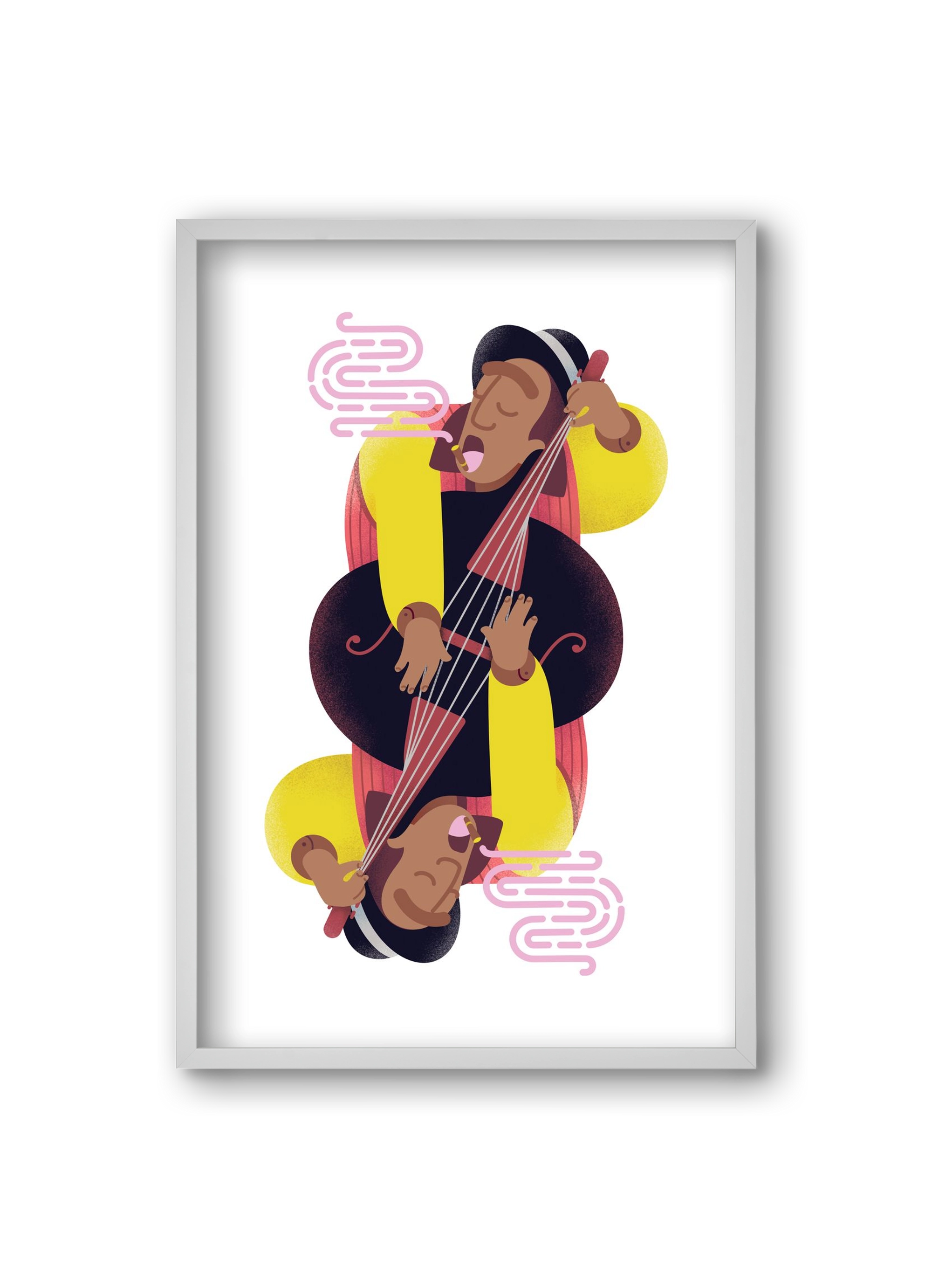 Jazz musician series - Ray, 20x30 cm (20x30 cm), Fehér keret