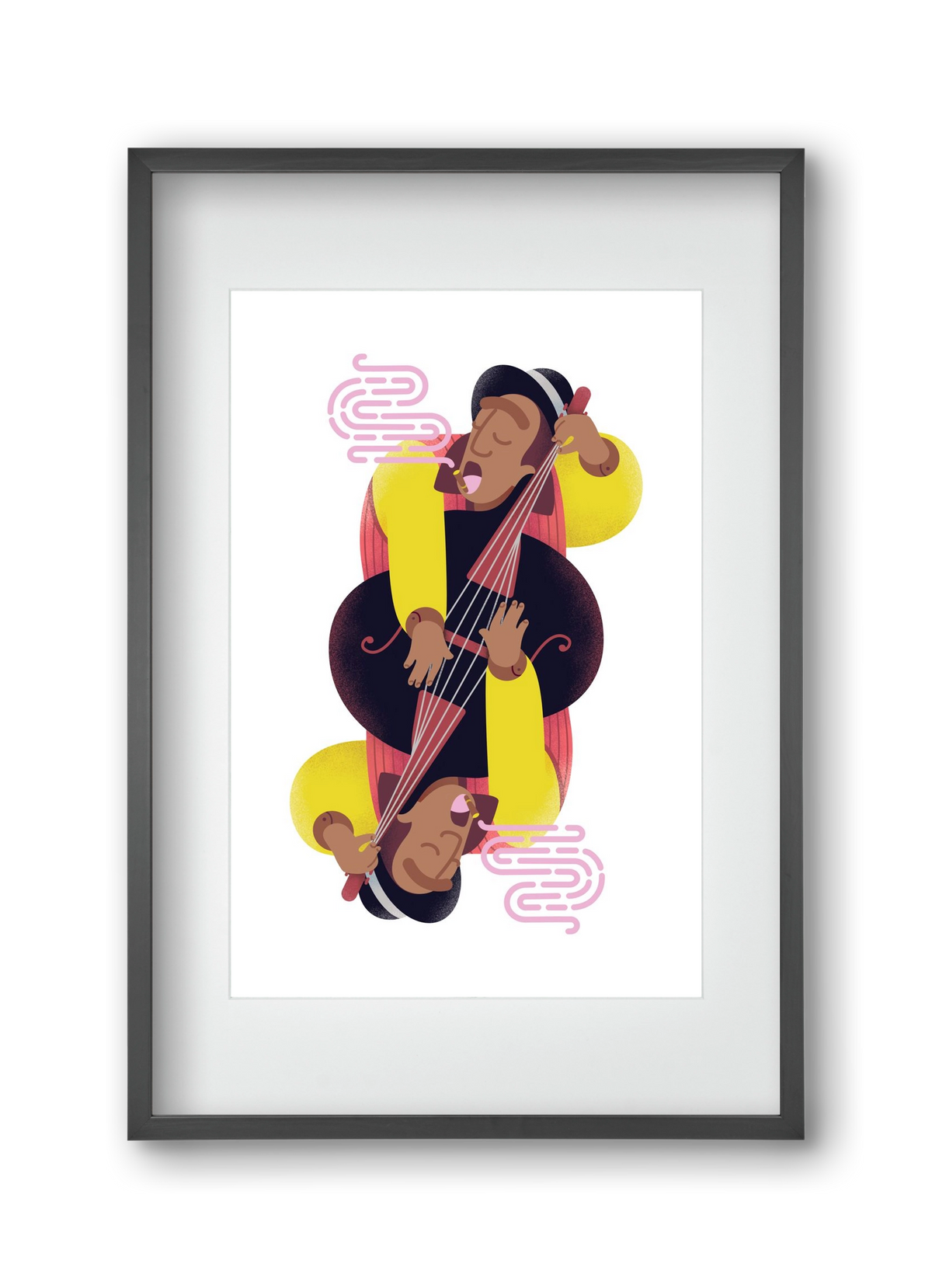 Jazz musician series - Ray, 30x45 cm (20x30 cm), Fekete keret, paszpartuval