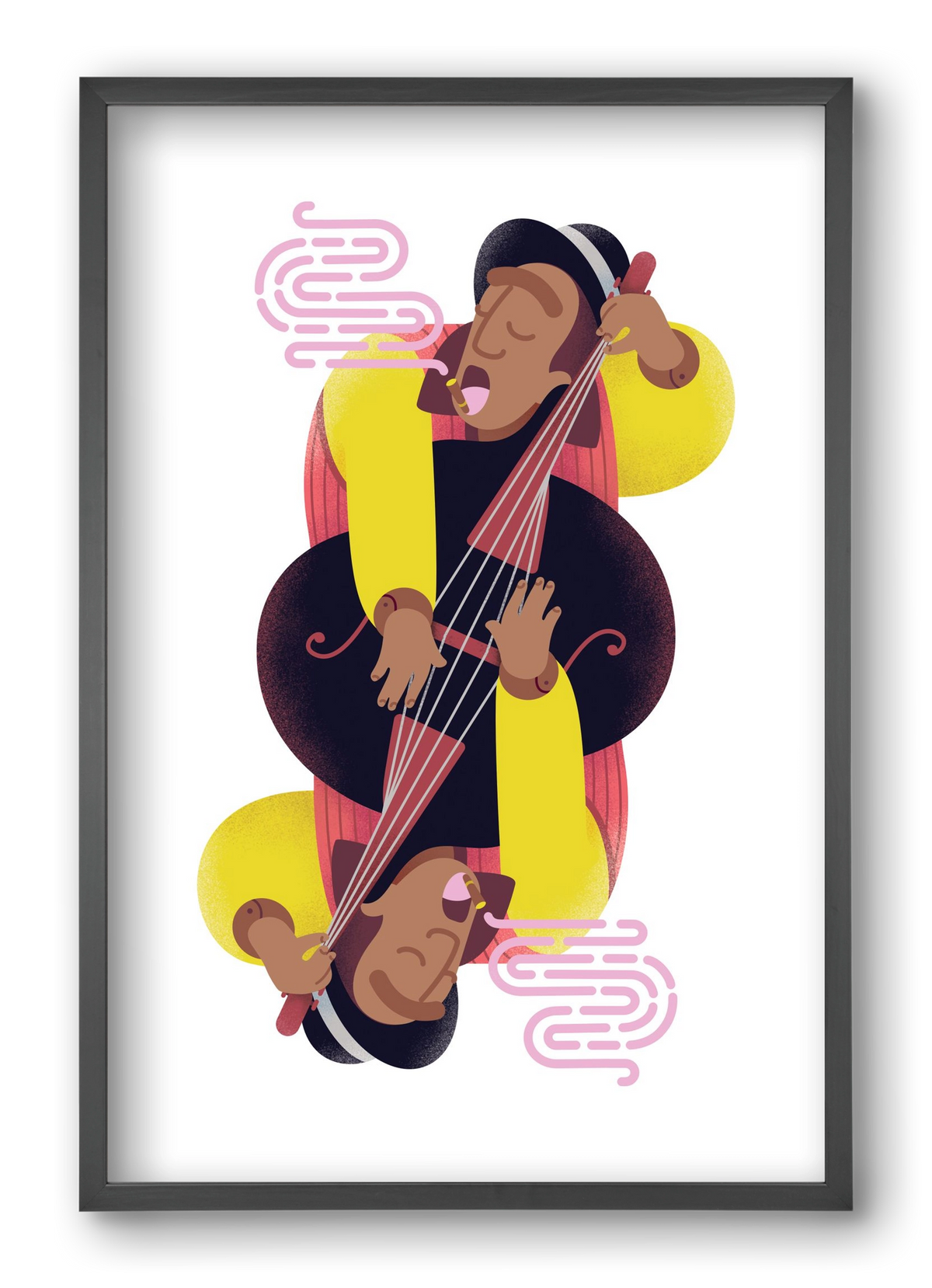 Jazz musician series - Ray, 40x60 cm (40x60 cm), Fekete keret