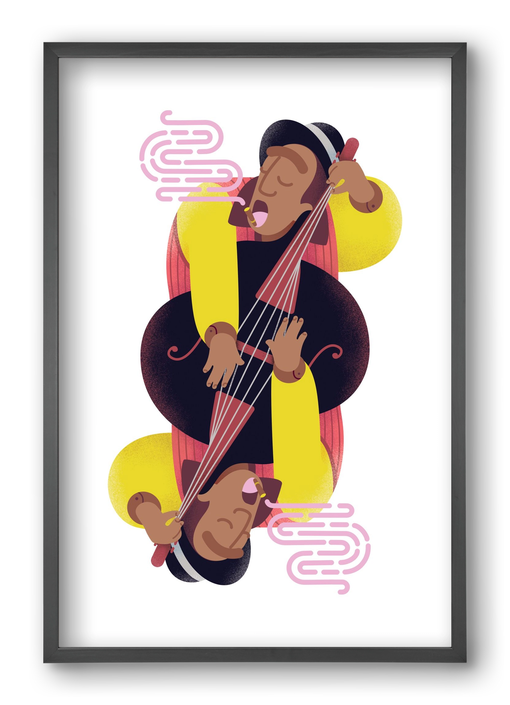 Jazz musician series - Ray, 40x60 cm (40x60 cm), Fekete keret