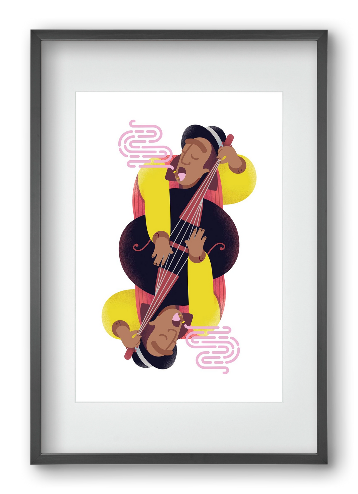 Jazz musician series - Ray, 40x60 cm (30x45 cm), Fekete keret, paszpartuval