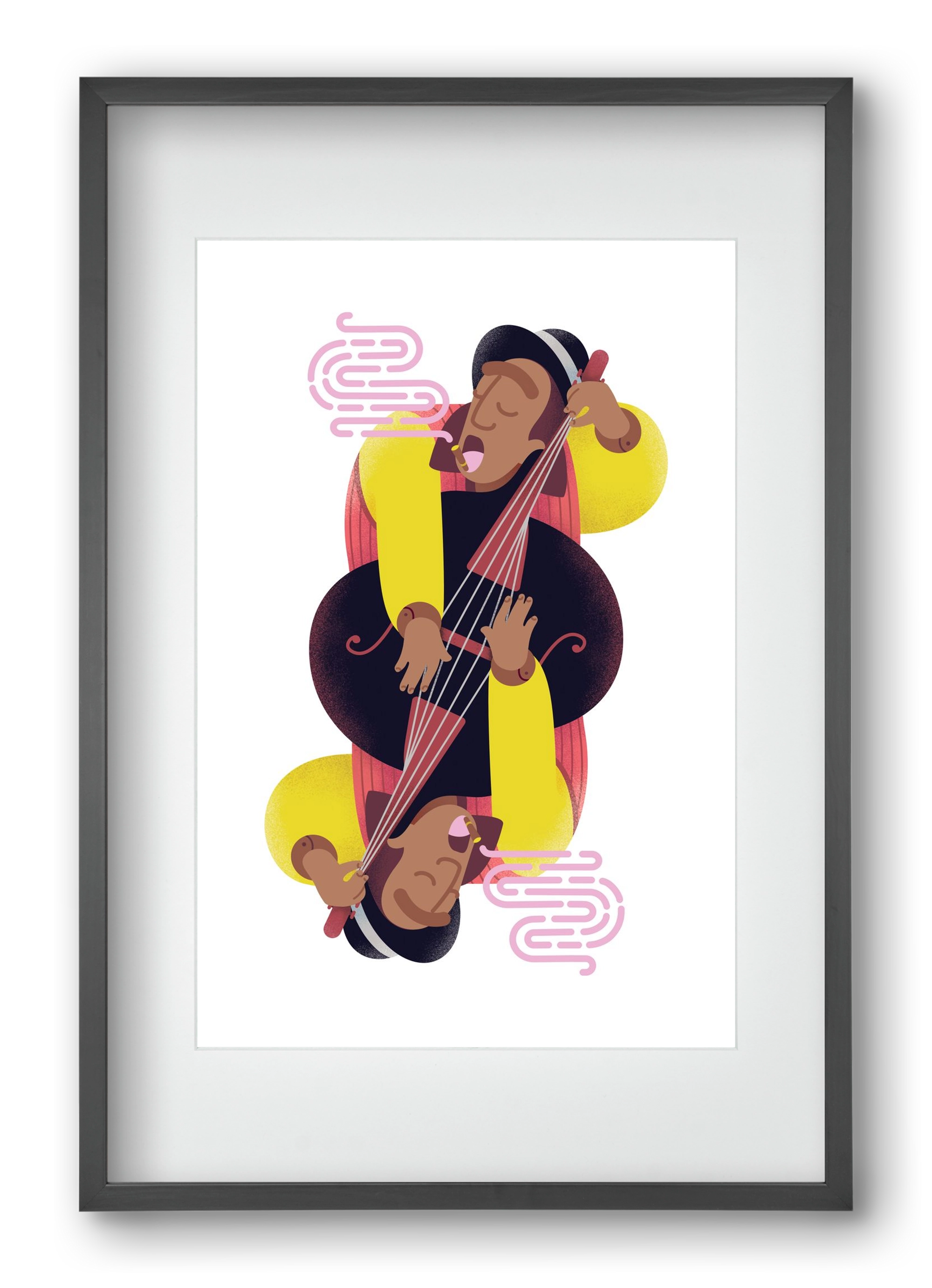 Jazz musician series - Ray, 40x60 cm (30x45 cm), Fekete keret, paszpartuval