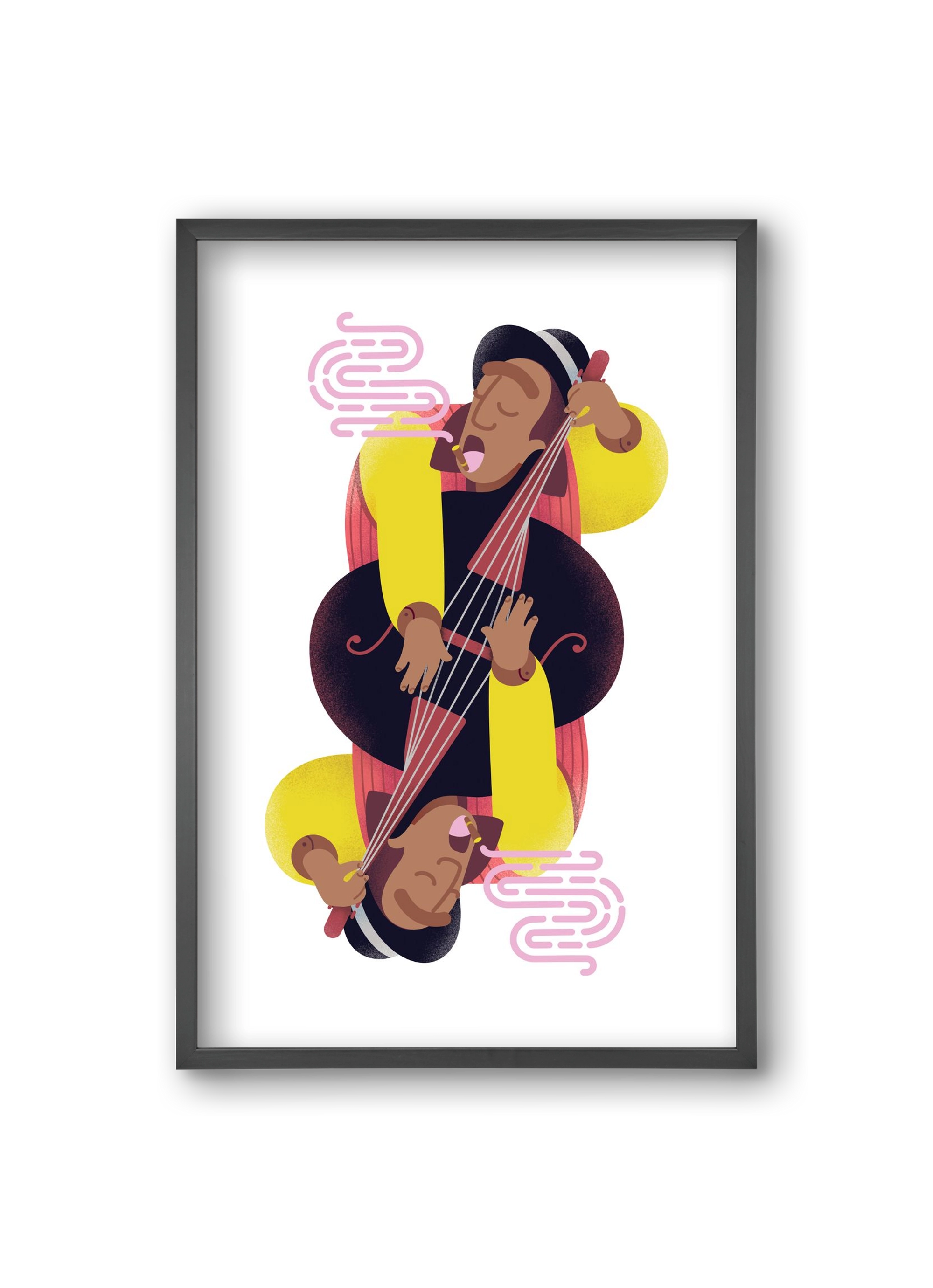 Jazz musician series - Ray, 20x30 cm (20x30 cm), Fekete keret