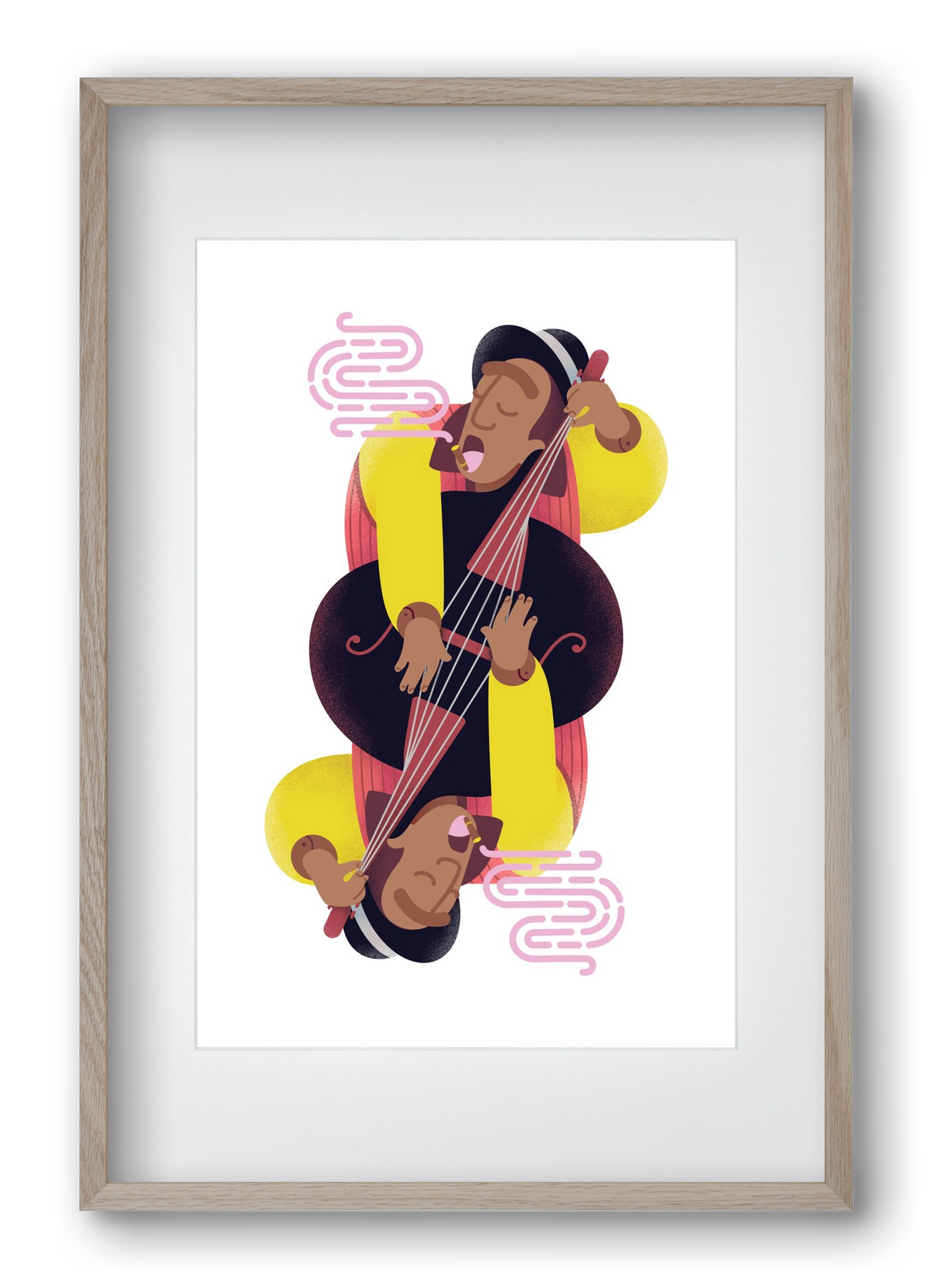 Jazz musician series - Ray, 40x60 cm (30x45 cm), Tölgy keret, paszpartuval