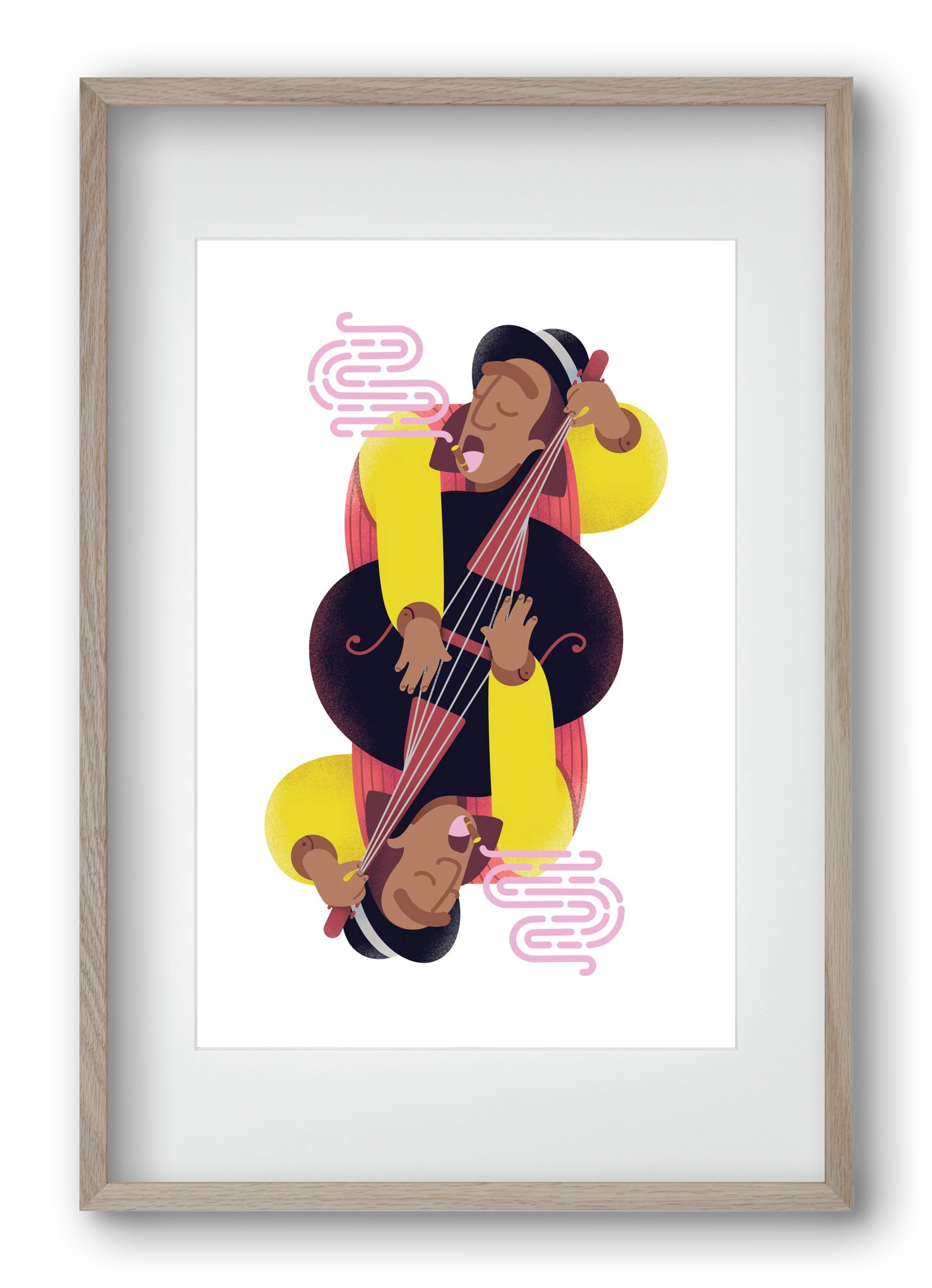 Jazz musician series - Ray, 40x60 cm (30x45 cm), Tölgy keret, paszpartuval