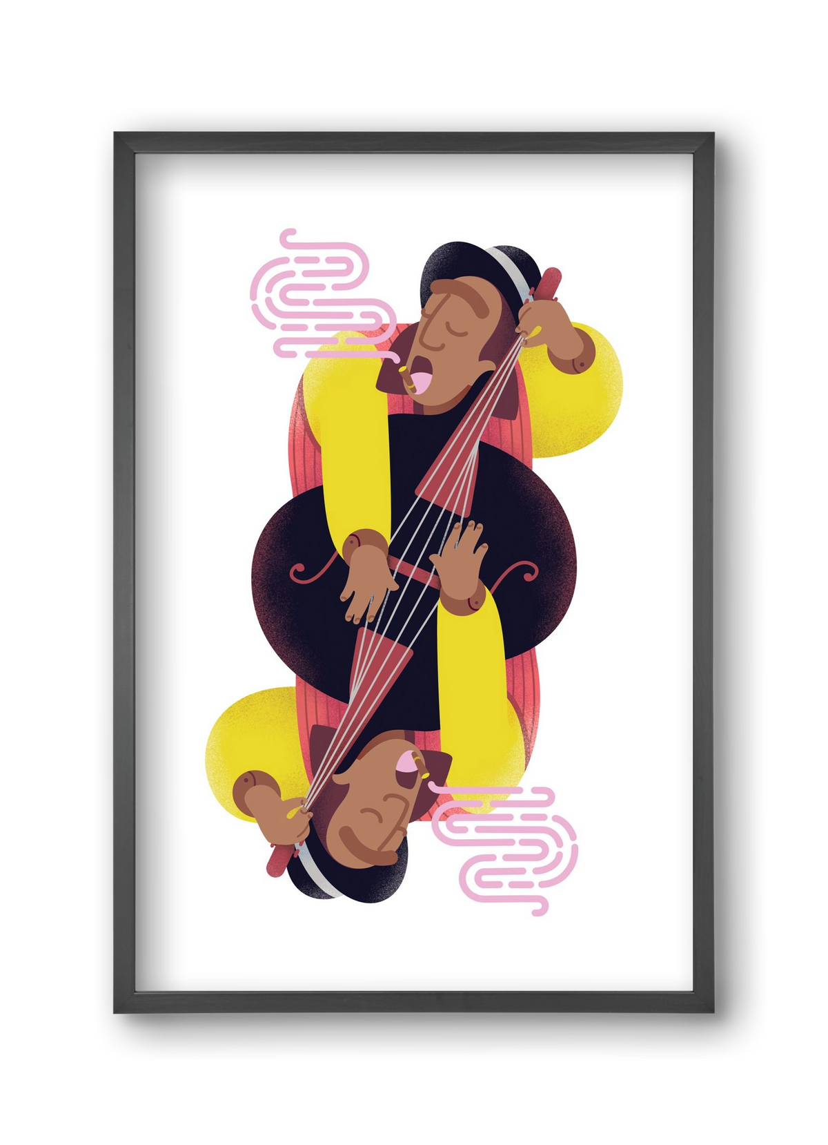 Jazz musician series - Ray, 30x45 cm (30x45 cm), Fekete keret