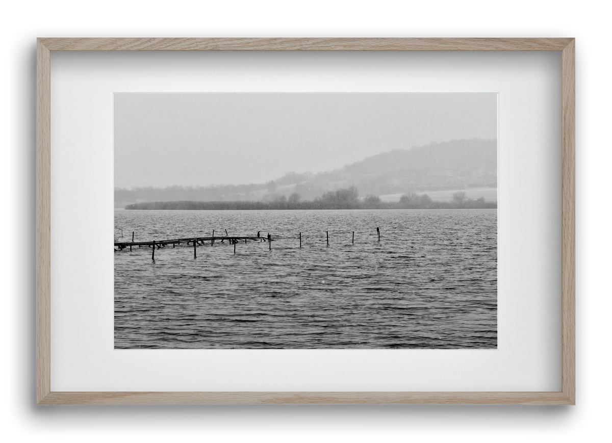 tihanyi Belső-tó, 60x40 cm (45x30 cm), Tölgy keret, paszpartuval