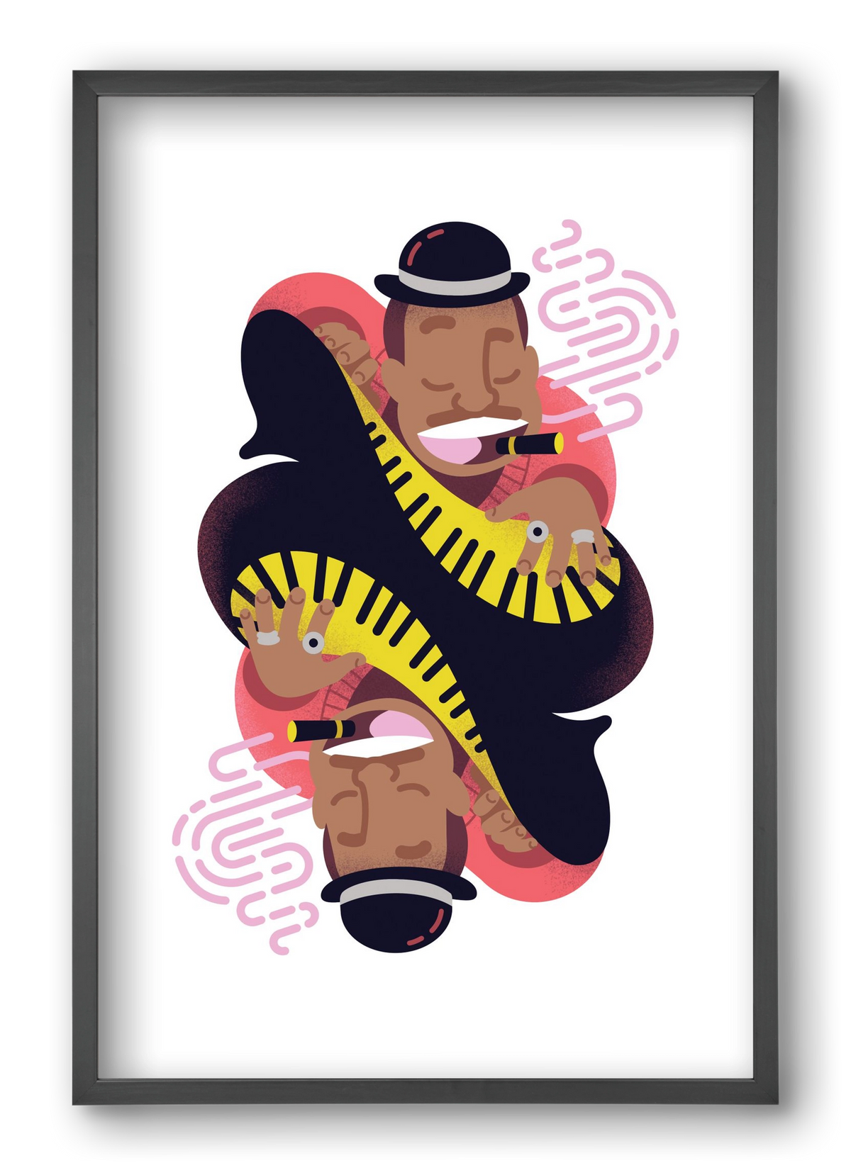 Jazz music series - Duke, 40x60 cm (40x60 cm), Fekete keret