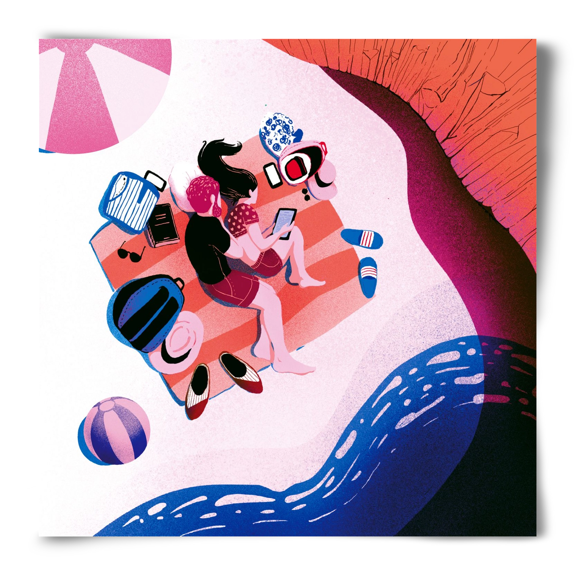 Summer vibes, 50x50 cm, Keret nélkül