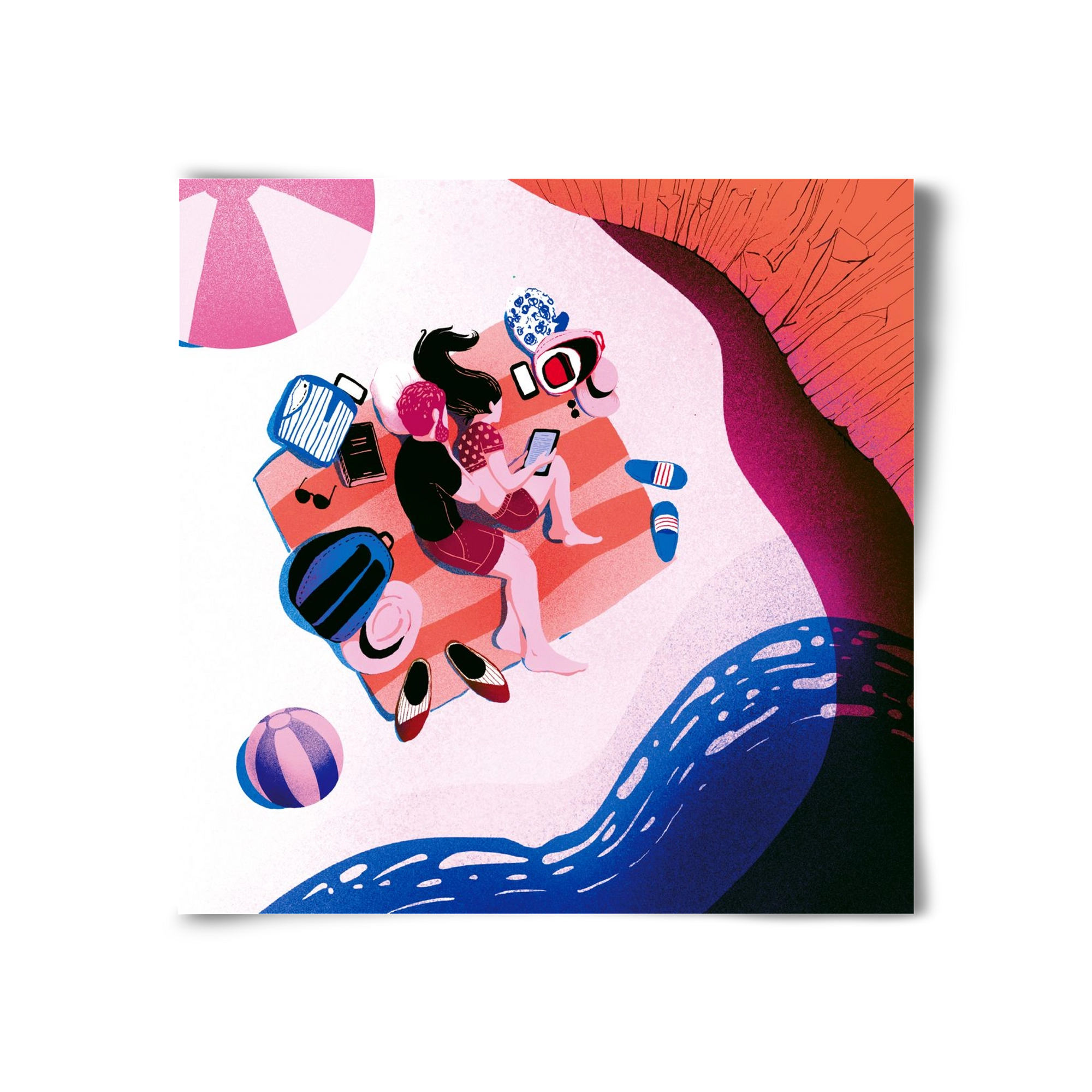 Summer vibes, 30x30 cm, Keret nélkül