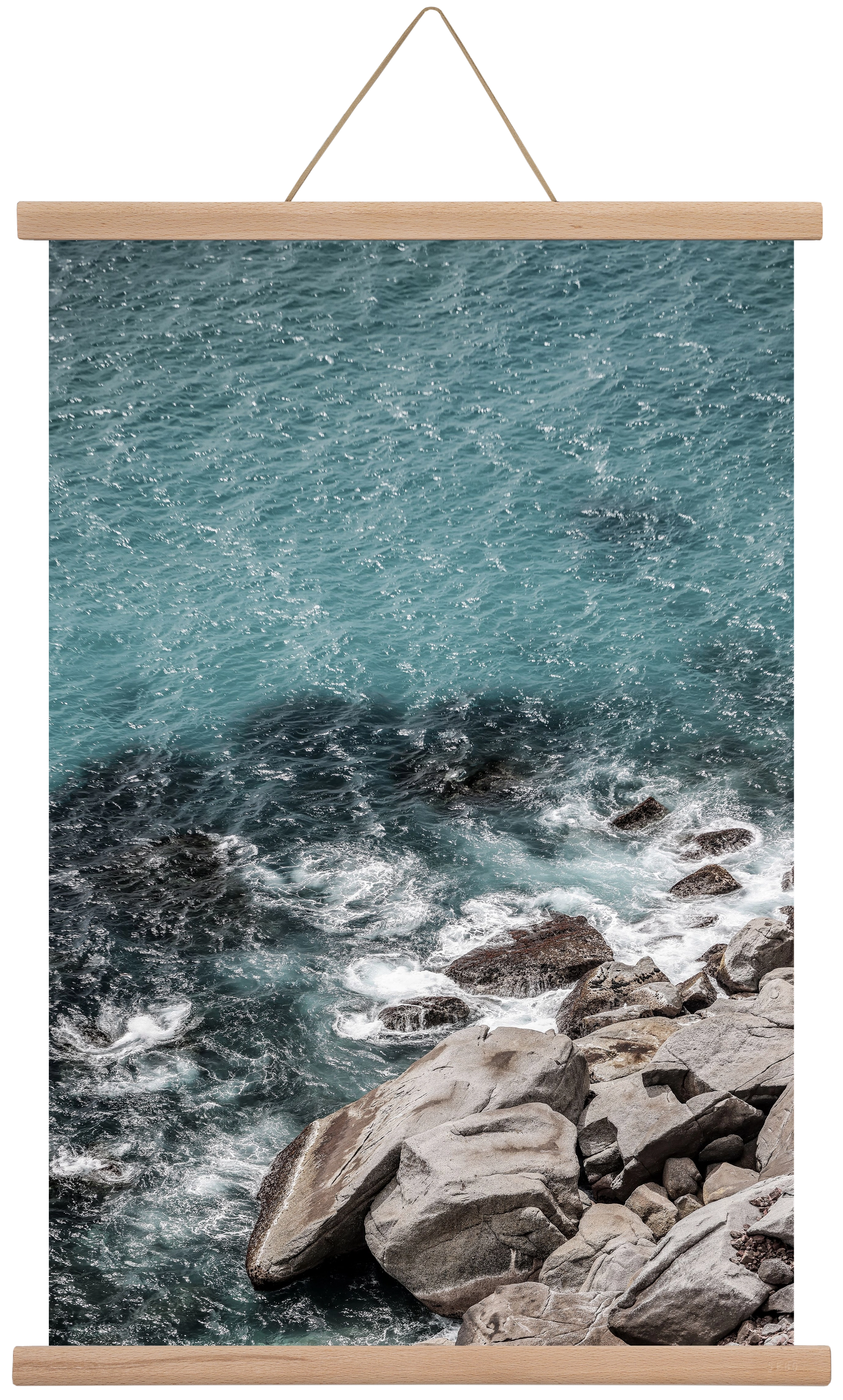 Aqua Shores, 40x60 cm (40x60 cm), Tölgy akasztó