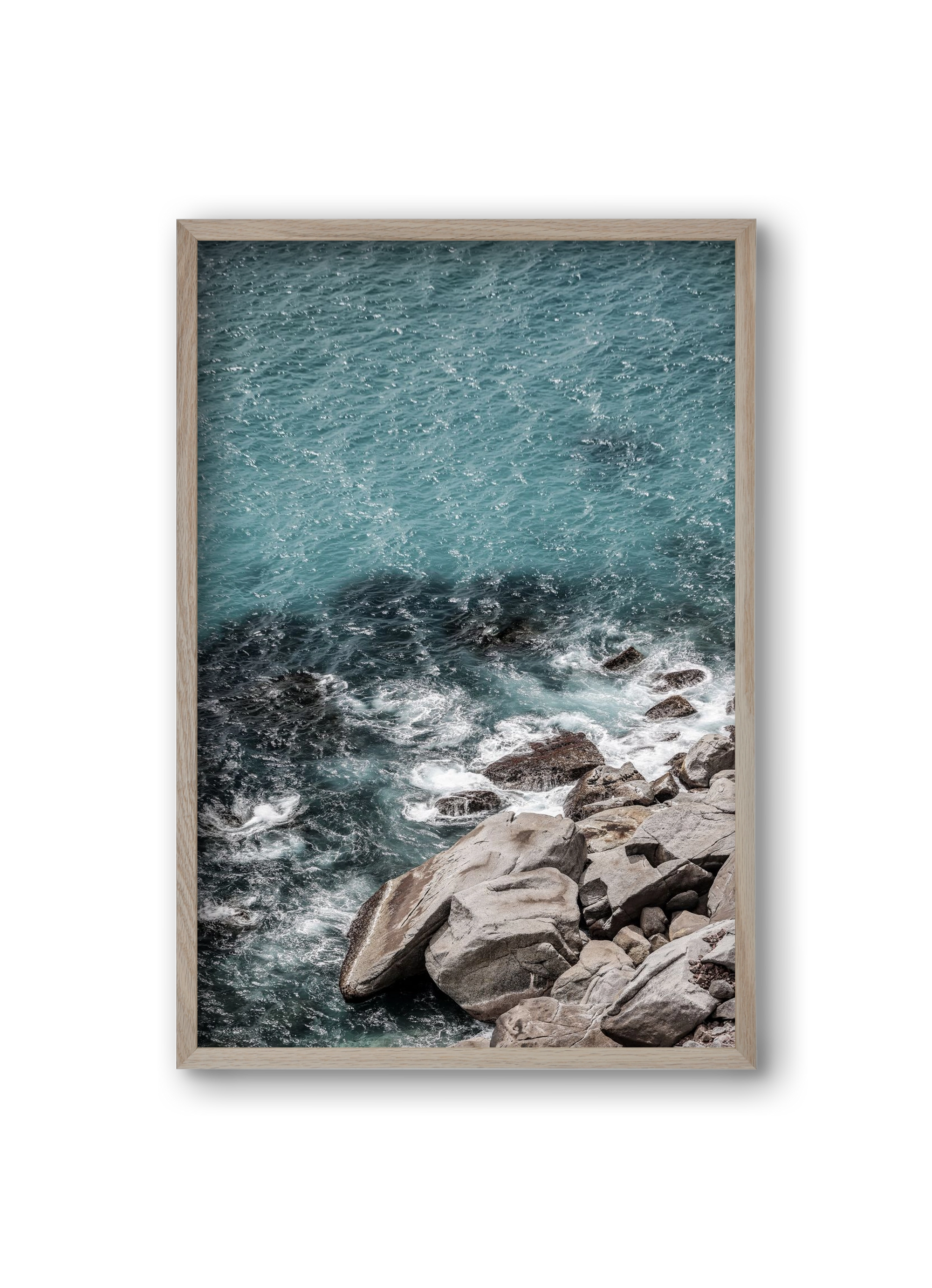 Aqua Shores, 20x30 cm (20x30 cm), Tölgy keret