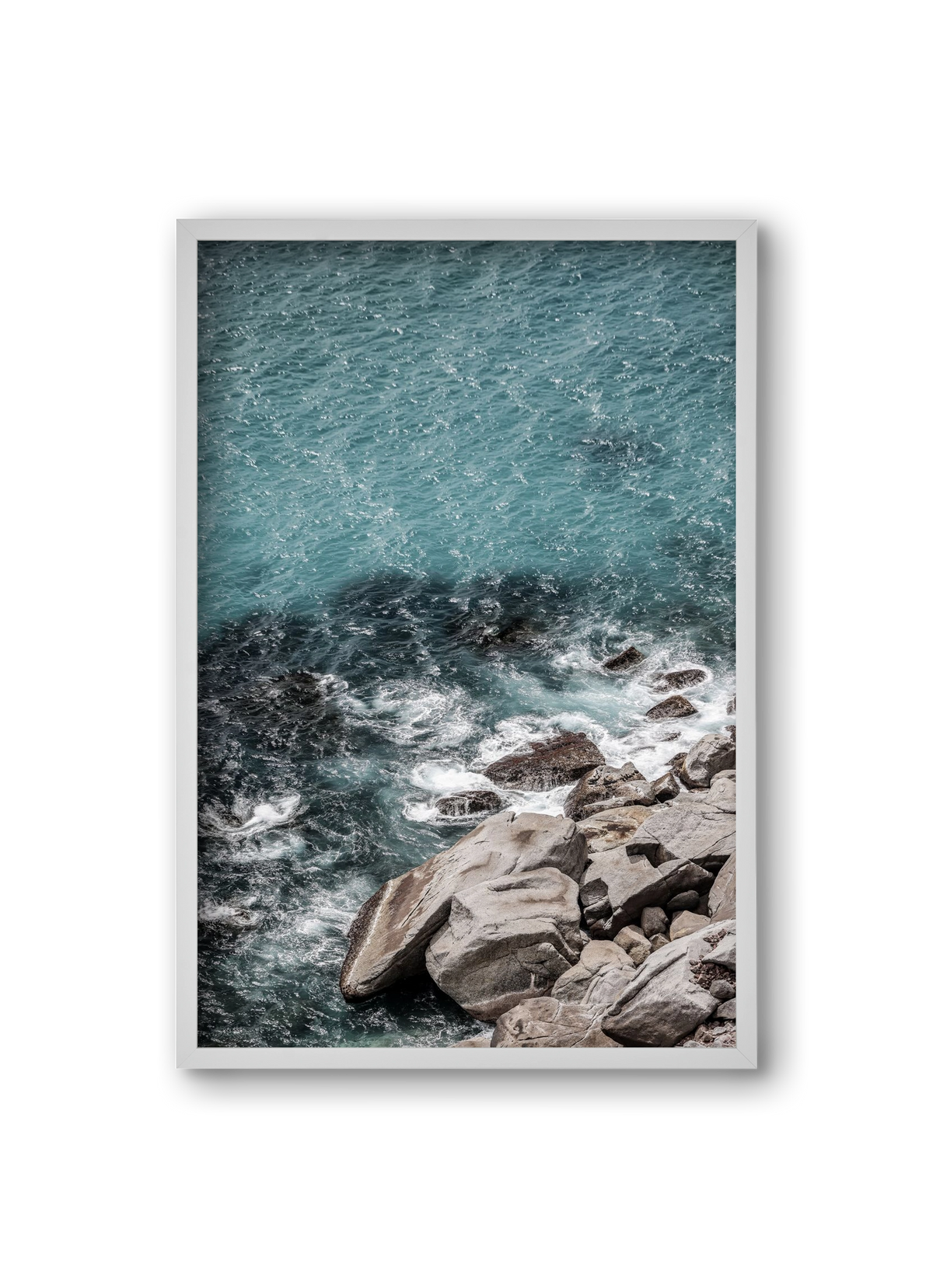 Aqua Shores, 20x30 cm (20x30 cm), Fehér keret