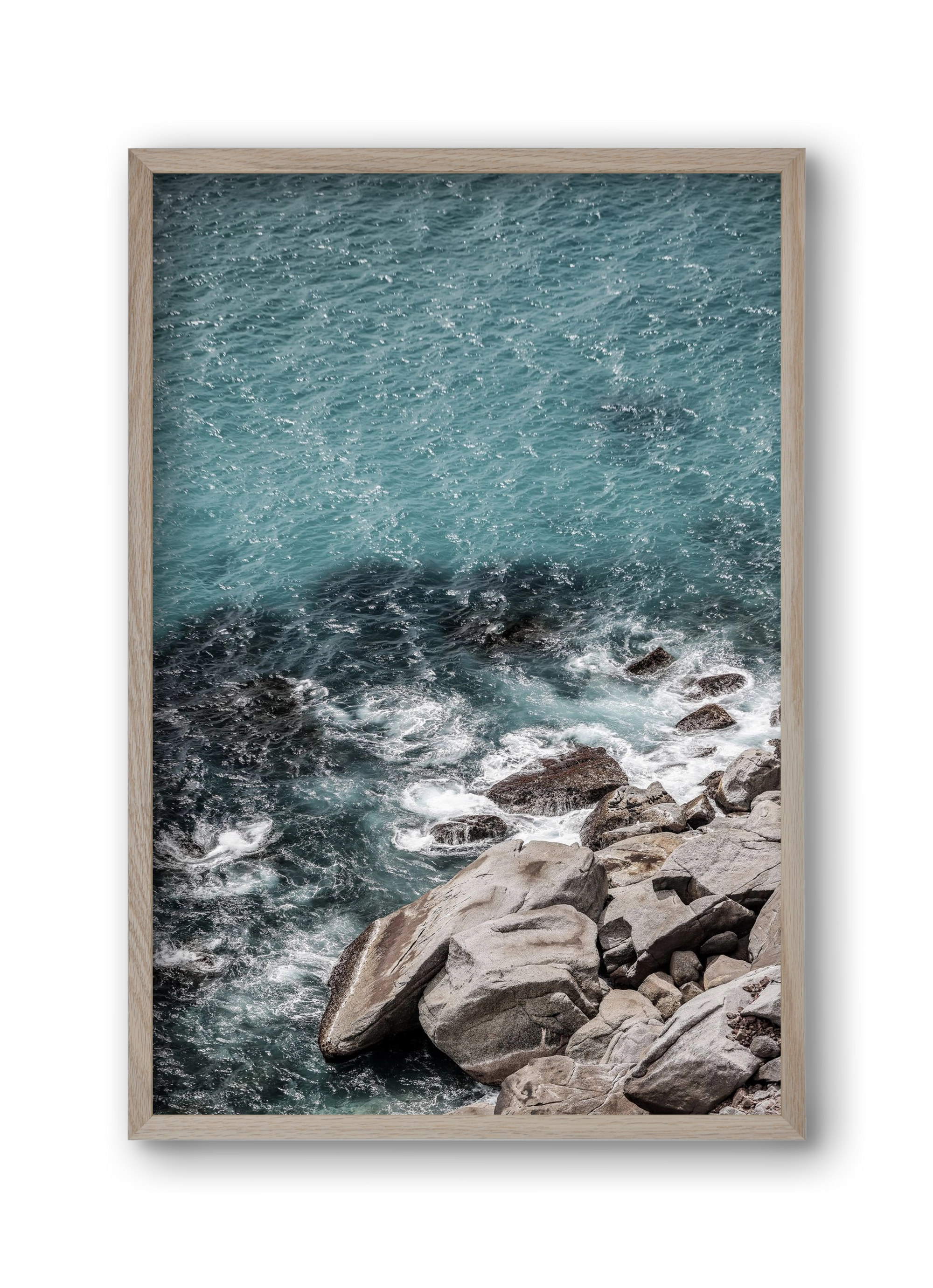 Aqua Shores, 30x45 cm (30x45 cm), Tölgy keret