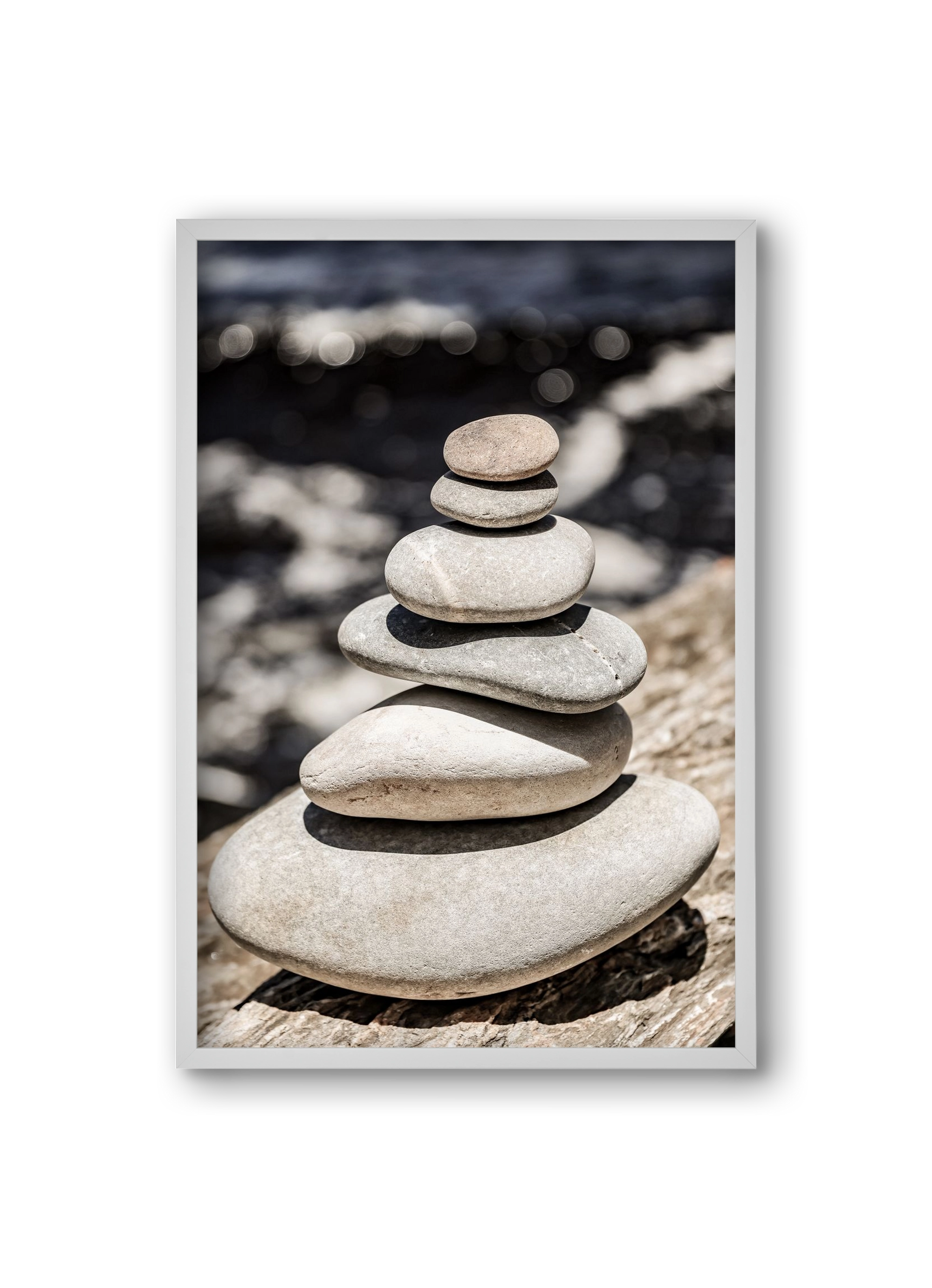 Balance, 20x30 cm (20x30 cm), Fehér keret