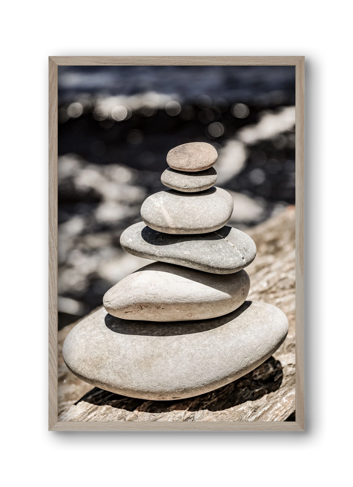 Balance, 30x45 cm (30x45 cm), Tölgy keret