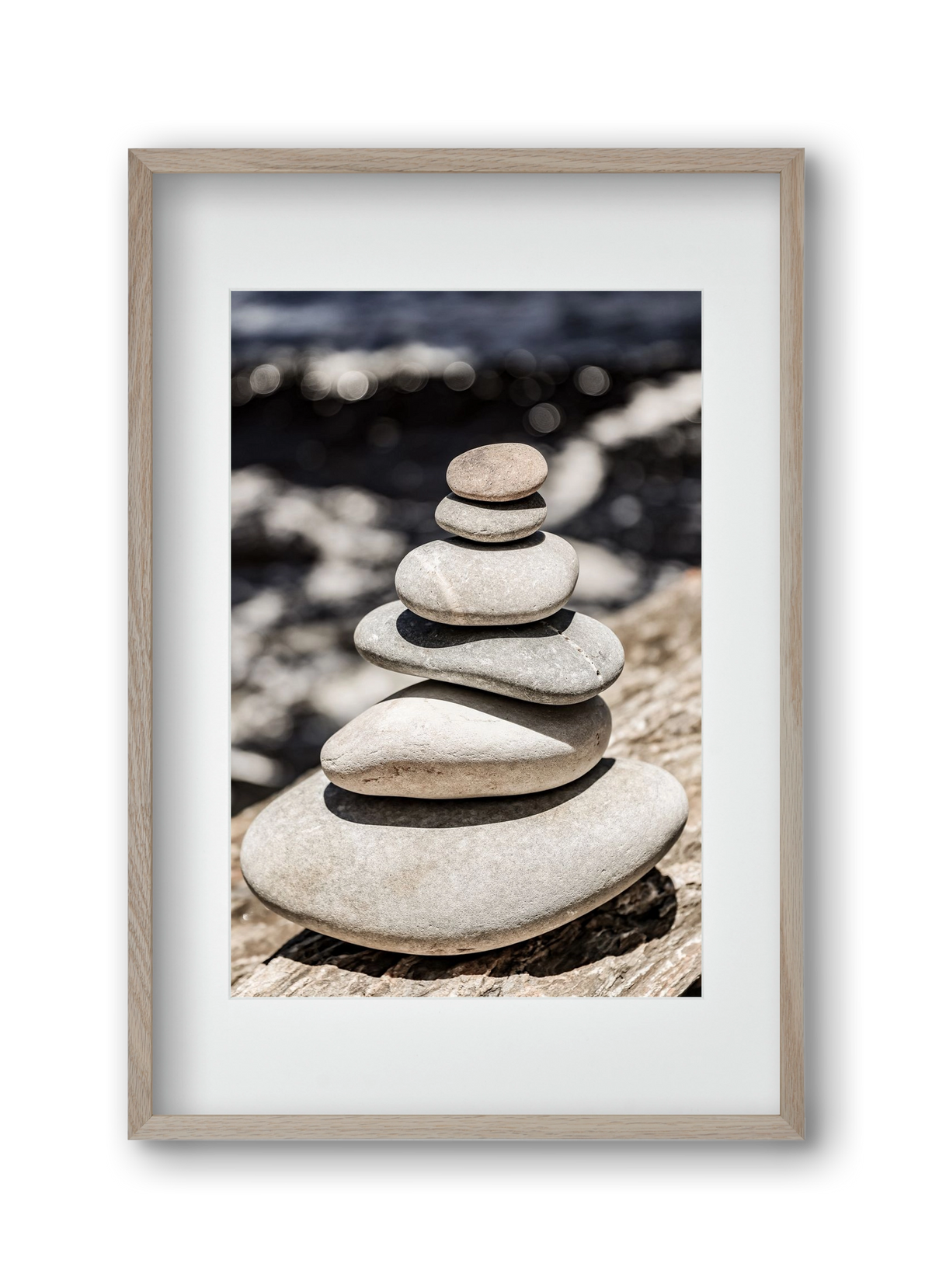 Balance, 30x45 cm (20x30 cm), Tölgy keret, paszpartuval