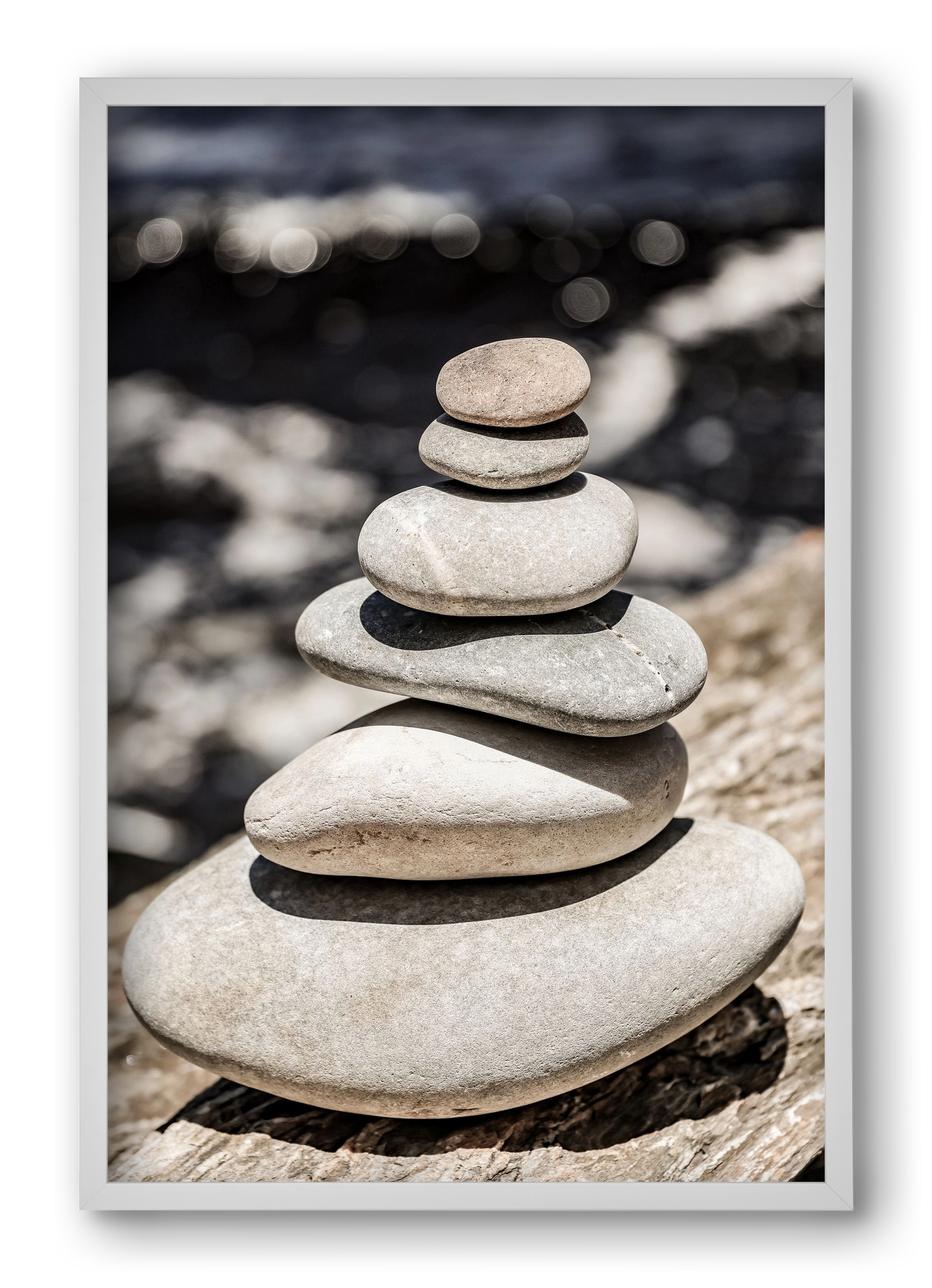 Balance, 40x60 cm (40x60 cm), Fehér keret