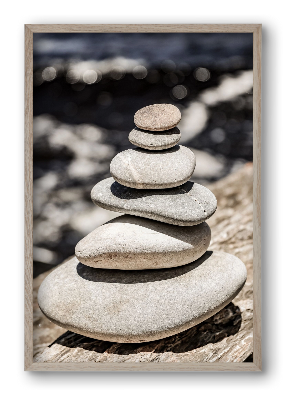 Balance, 40x60 cm (40x60 cm), Tölgy keret