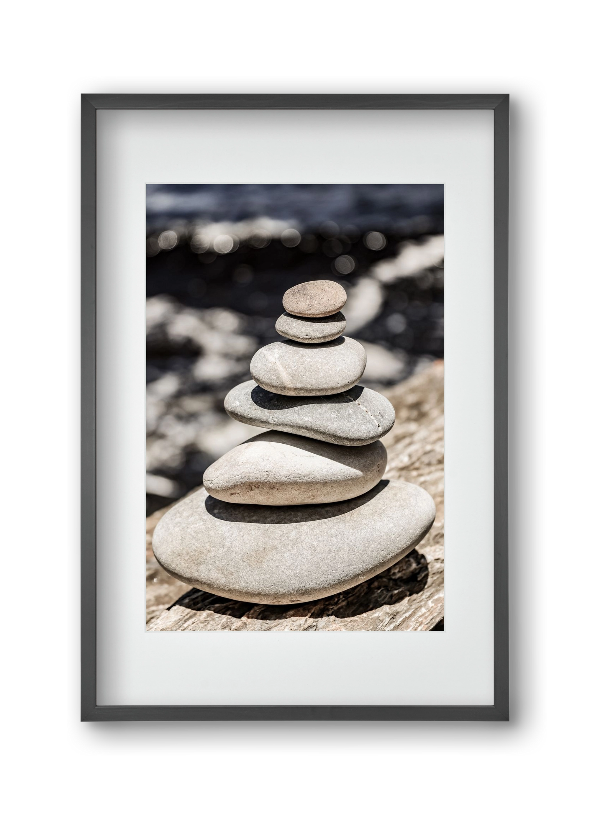 Balance, 30x45 cm (20x30 cm), Fekete keret, paszpartuval