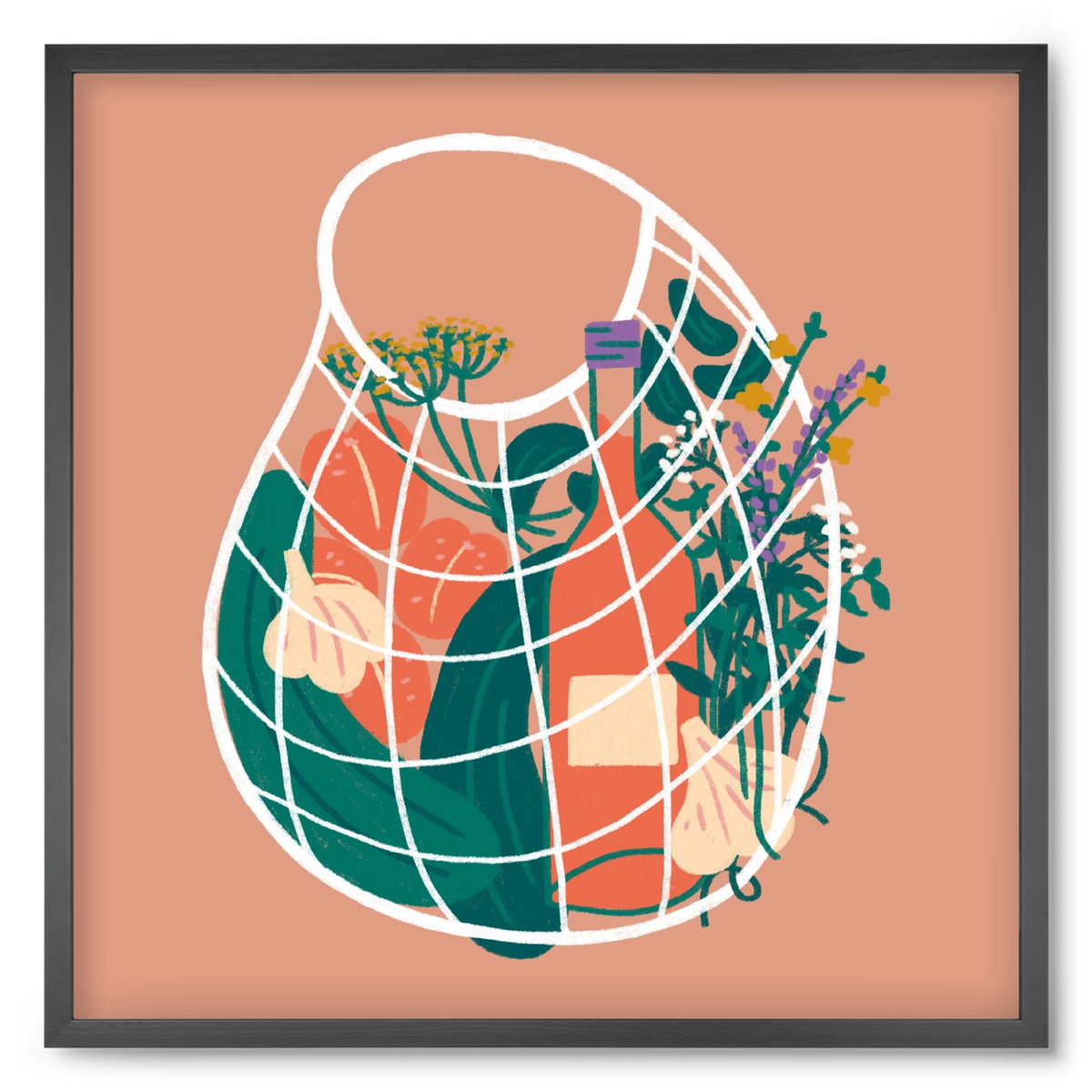 Pantry Refill, 50x50 cm (50x50 cm), Fekete keret