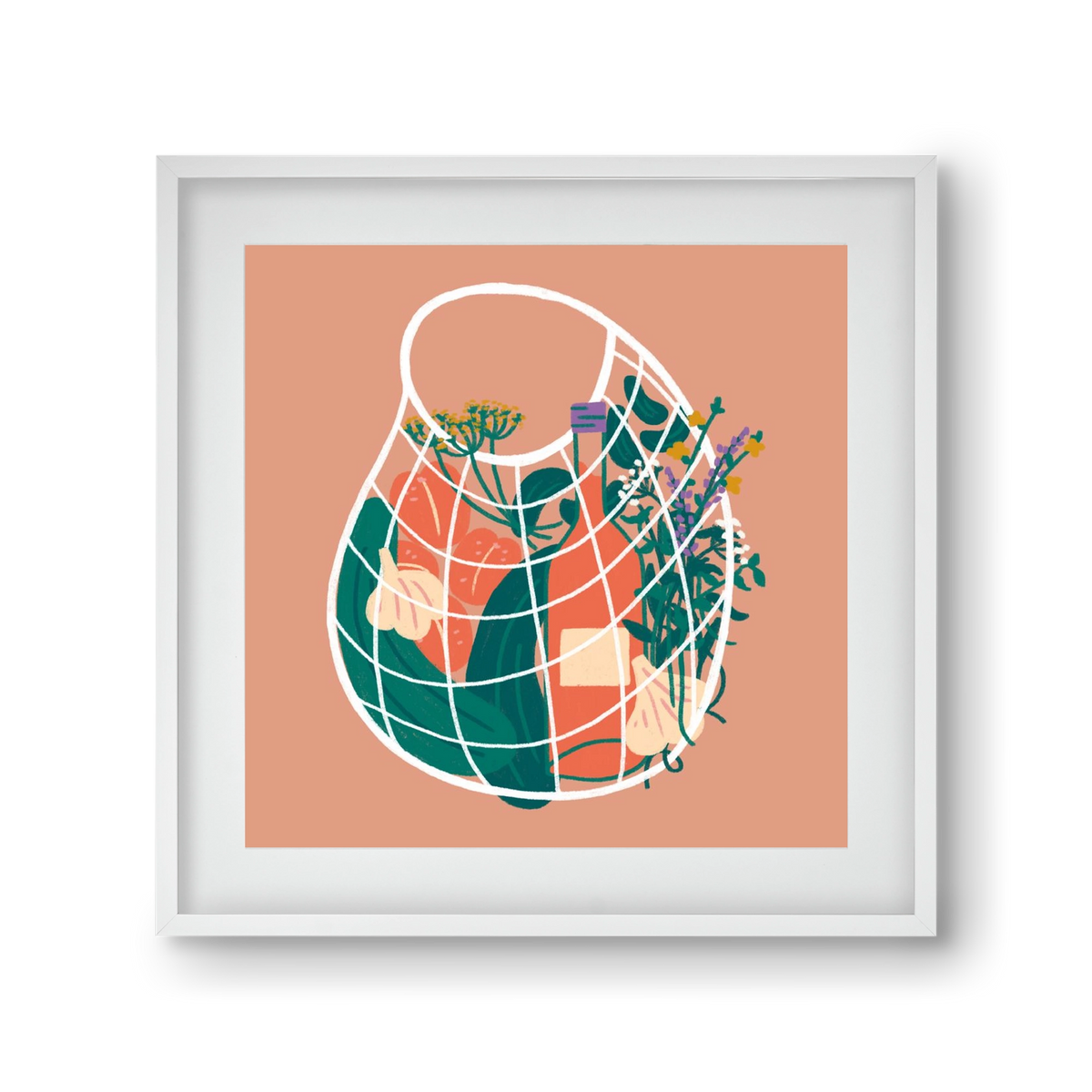 Pantry Refill, 30x30 cm (20x20 cm), Fehér keret, paszpartuval