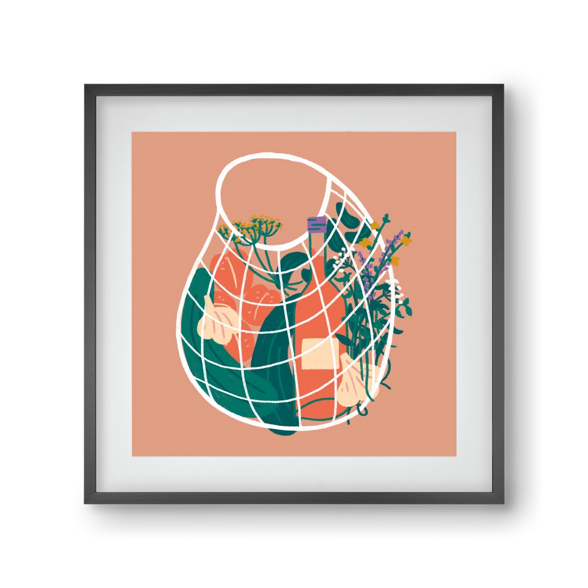 Pantry Refill, 30x30 cm (20x20 cm), Fekete keret, paszpartuval