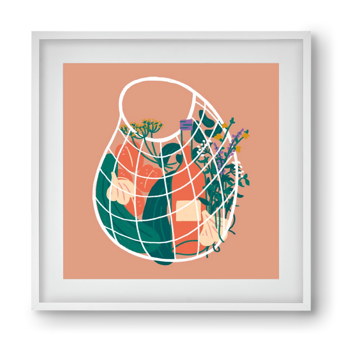 Pantry Refill, 40x40 cm (30x30 cm), Fehér keret, paszpartuval