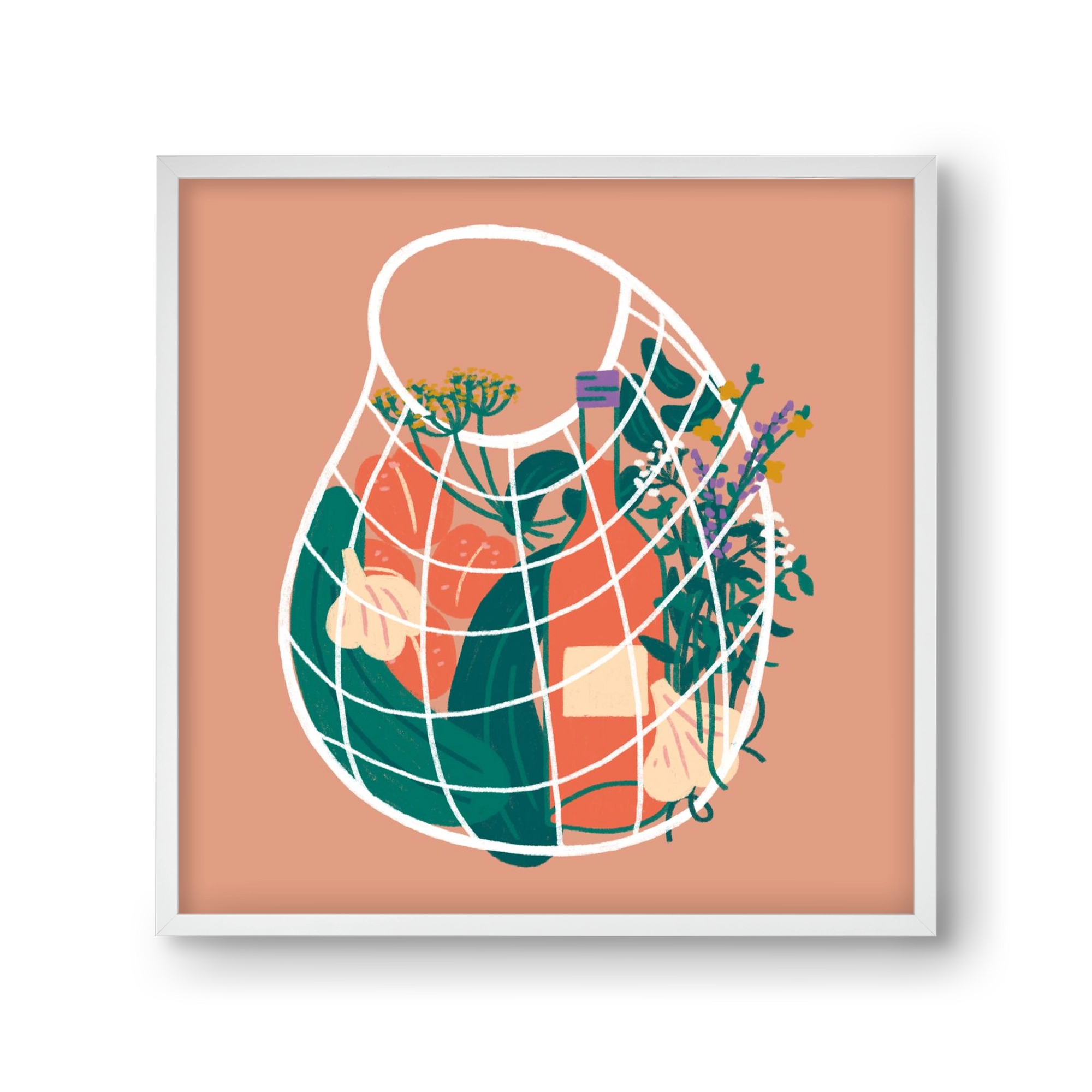 Pantry Refill, 30x30 cm (30x30 cm), Fehér keret