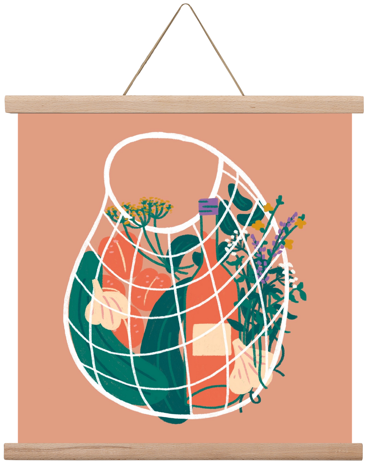 Pantry Refill, 40x40 cm (40x40 cm), Tölgy akasztó