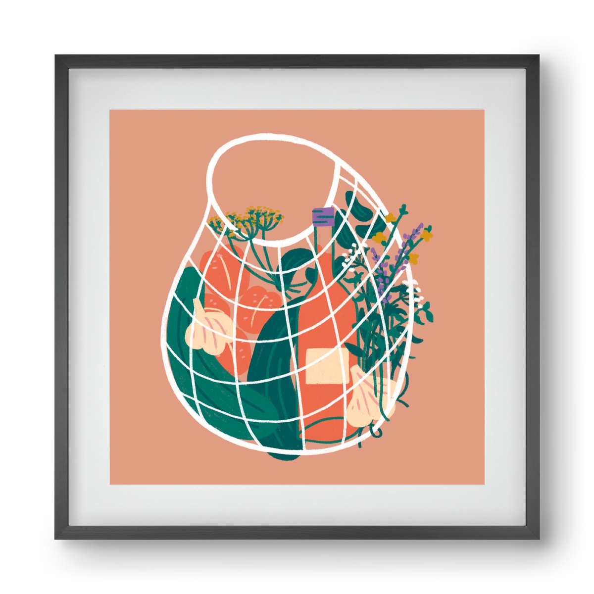 Pantry Refill, 40x40 cm (30x30 cm), Fekete keret, paszpartuval