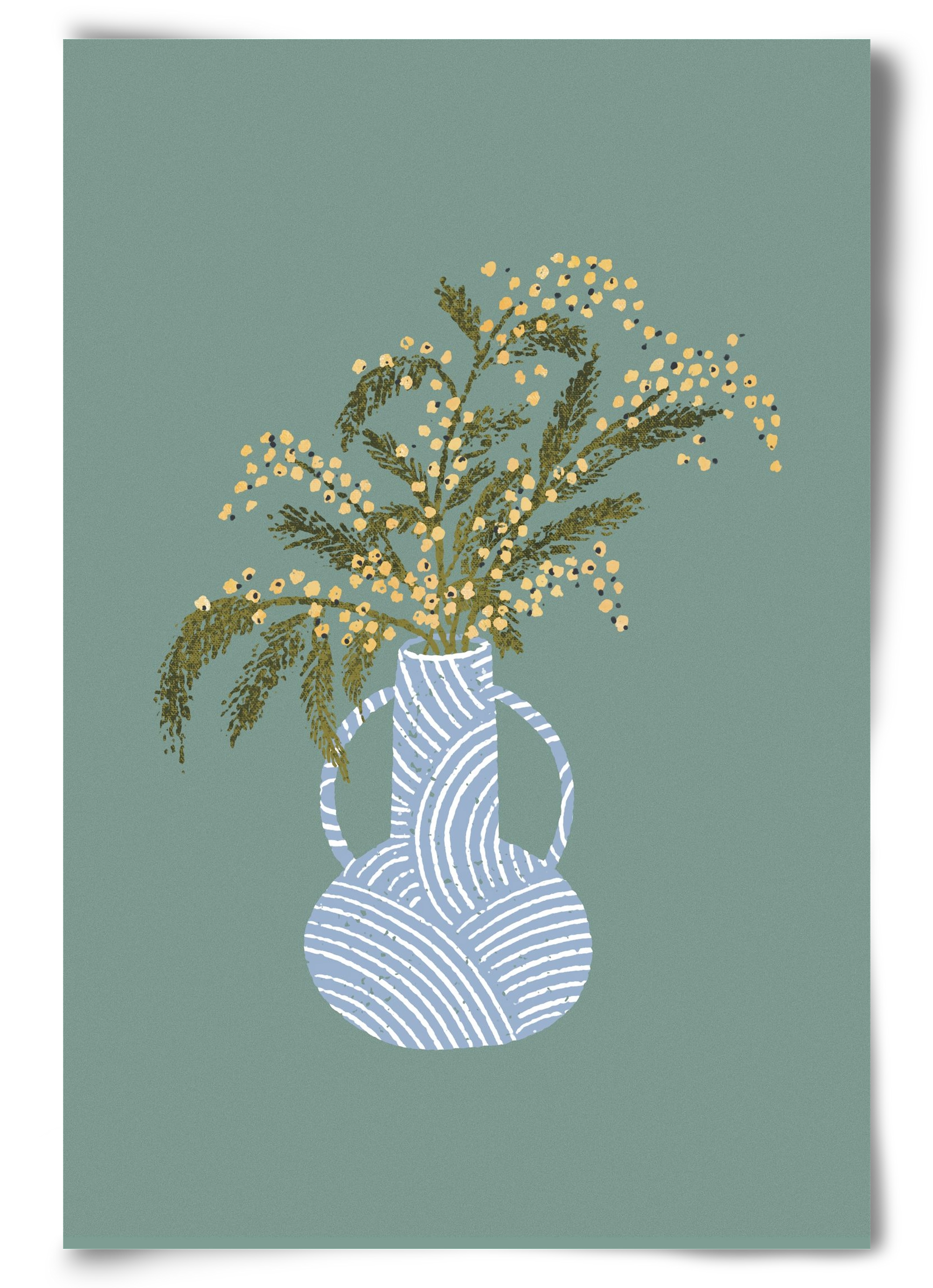 Yellow Mimosa, 60x90 cm, Keret nélkül