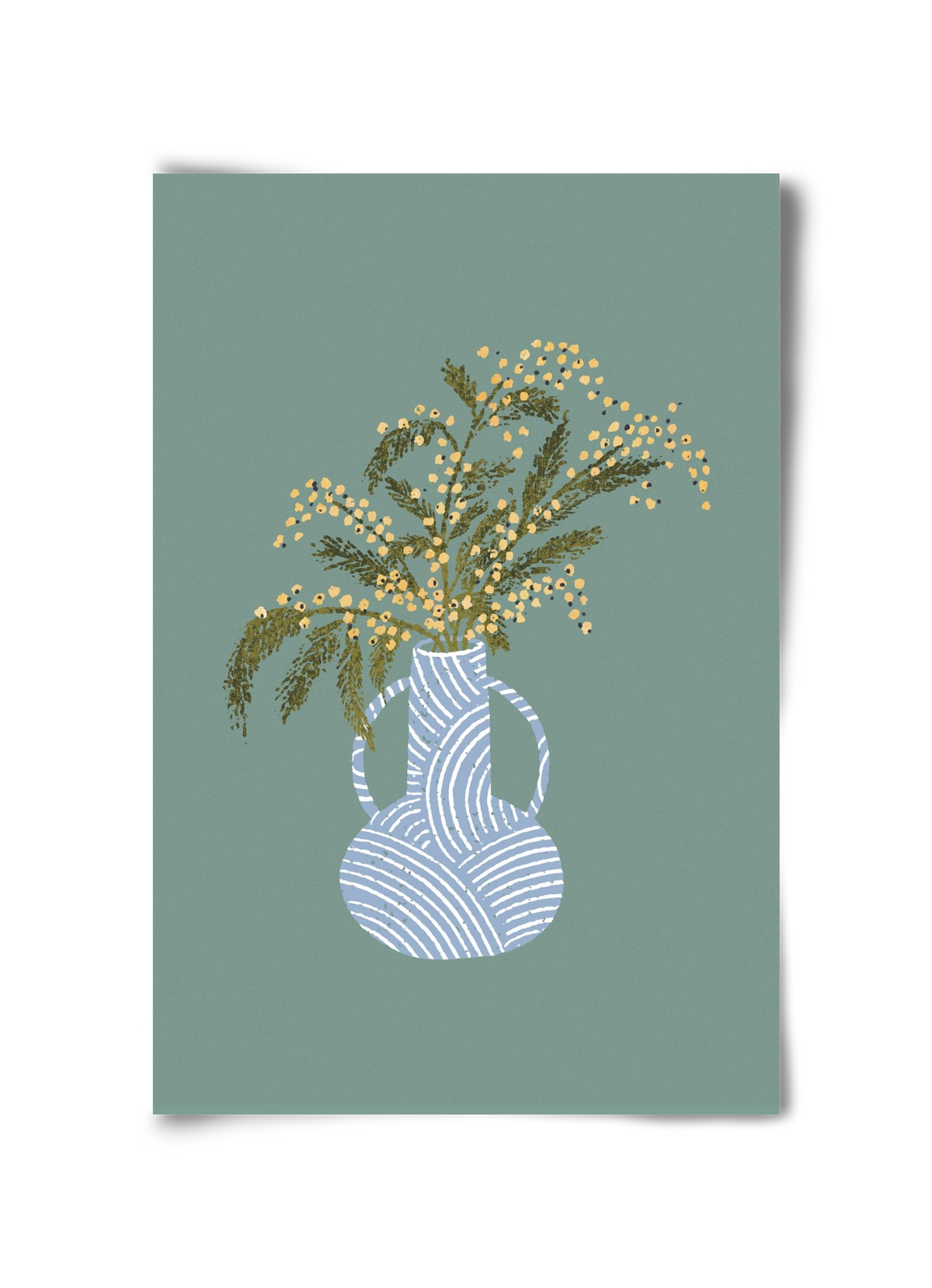 Yellow Mimosa, 30x45 cm, Keret nélkül