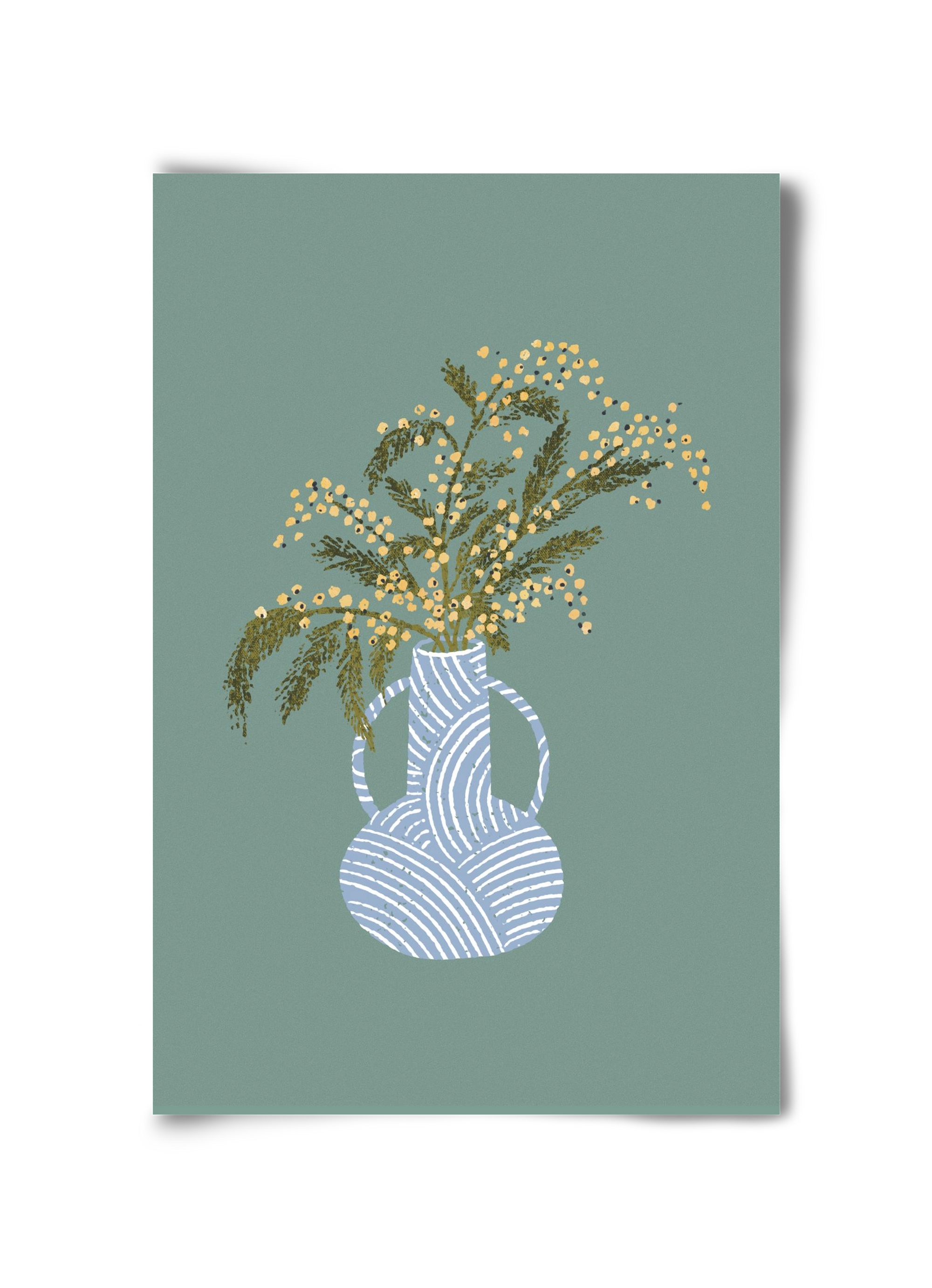 Yellow Mimosa, 30x45 cm, Keret nélkül