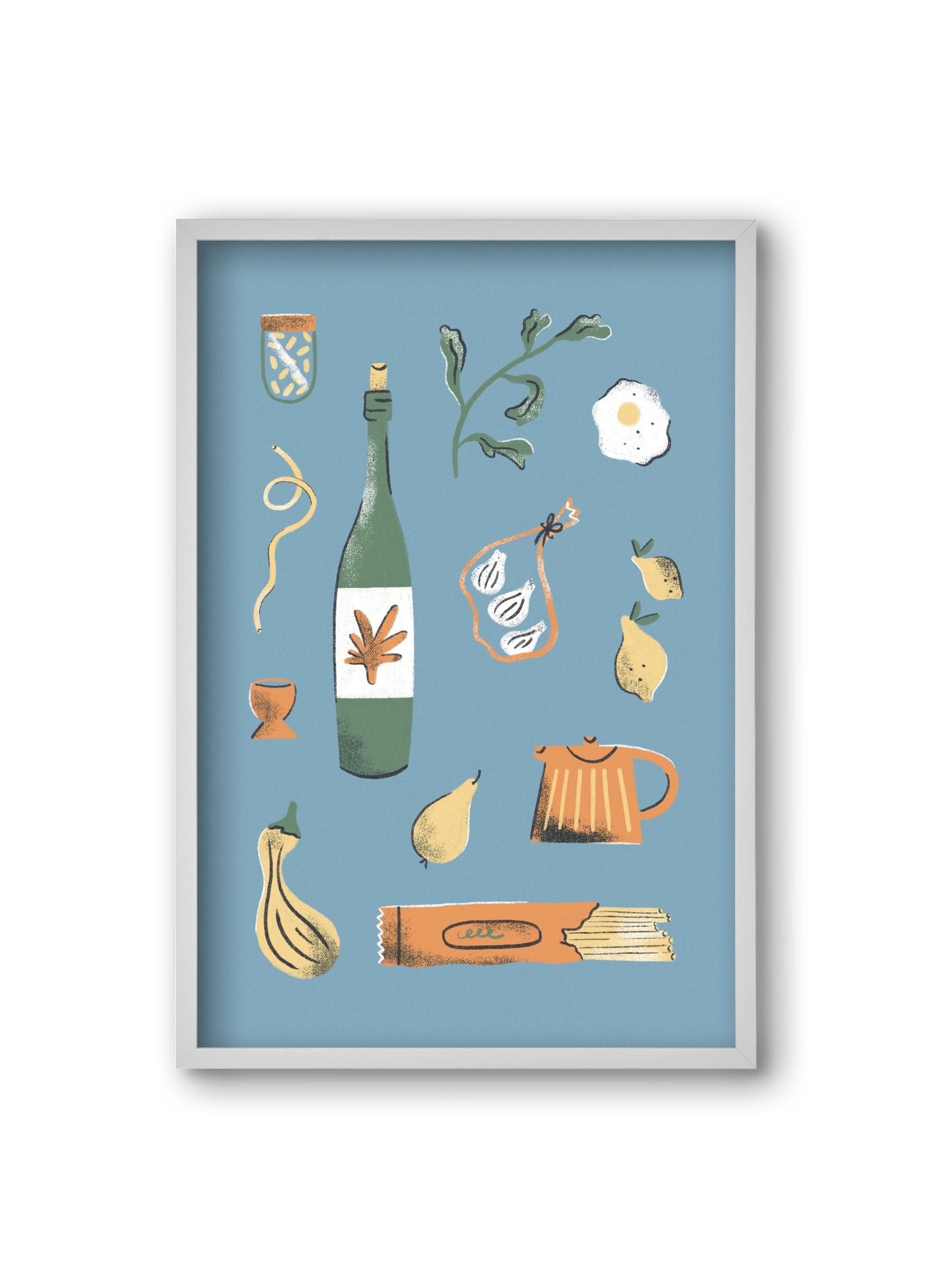 Kitchen Chaos, 20x30 cm (20x30 cm), Fehér keret