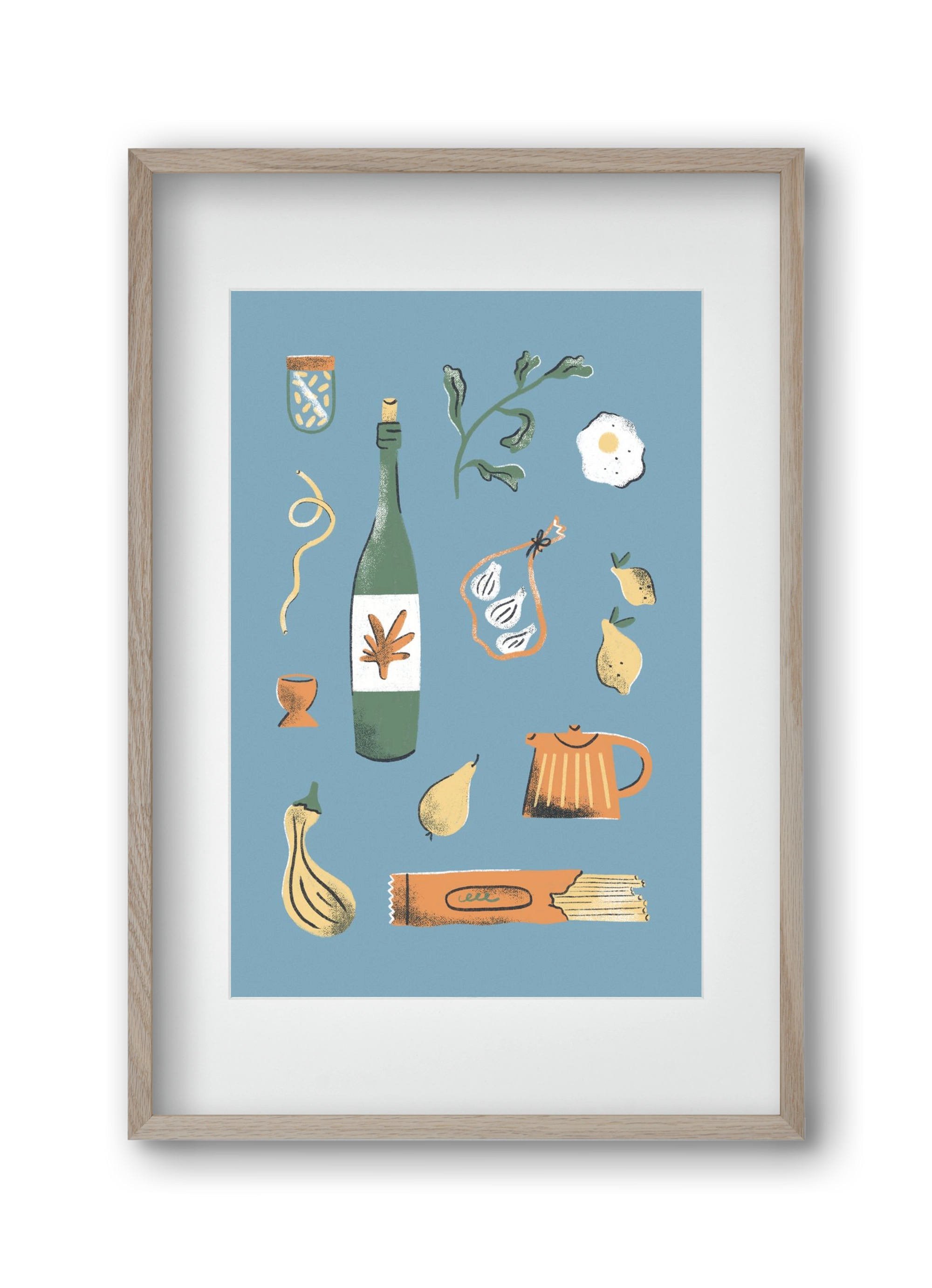 Kitchen Chaos, 30x45 cm (20x30 cm), Tölgy keret, paszpartuval