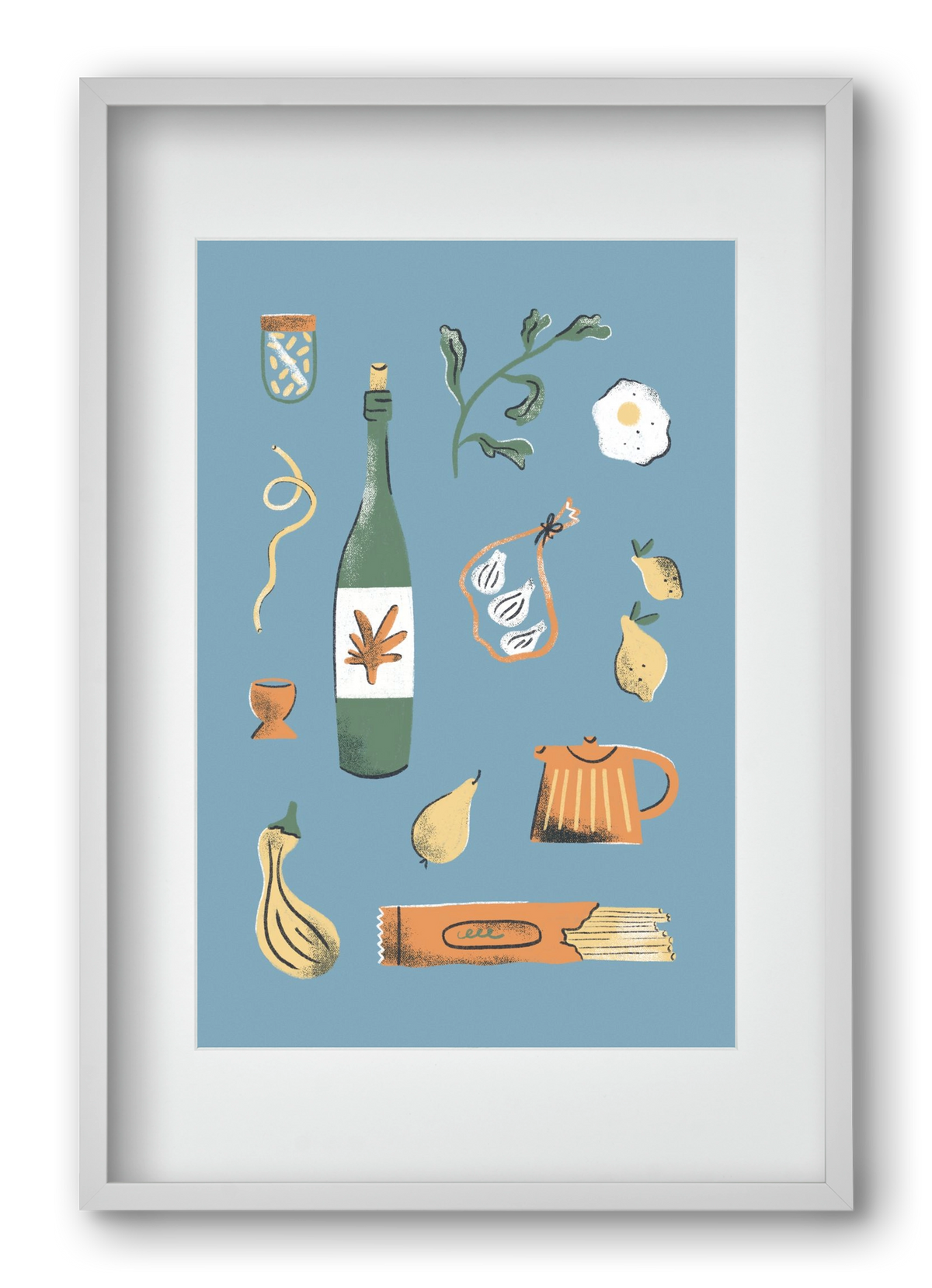 Kitchen Chaos, 40x60 cm (30x45 cm), Fehér keret, paszpartuval