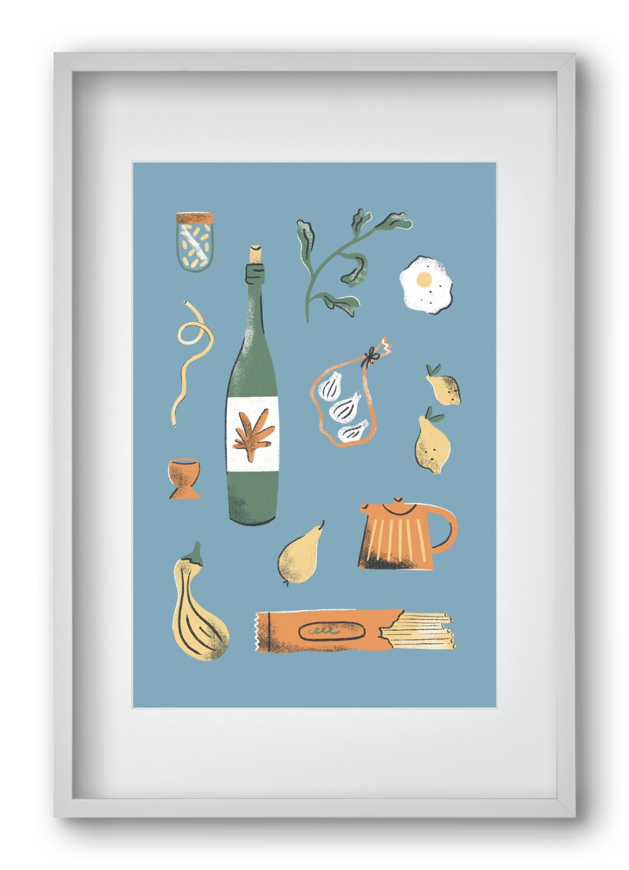 Kitchen Chaos, 40x60 cm (30x45 cm), Fehér keret, paszpartuval