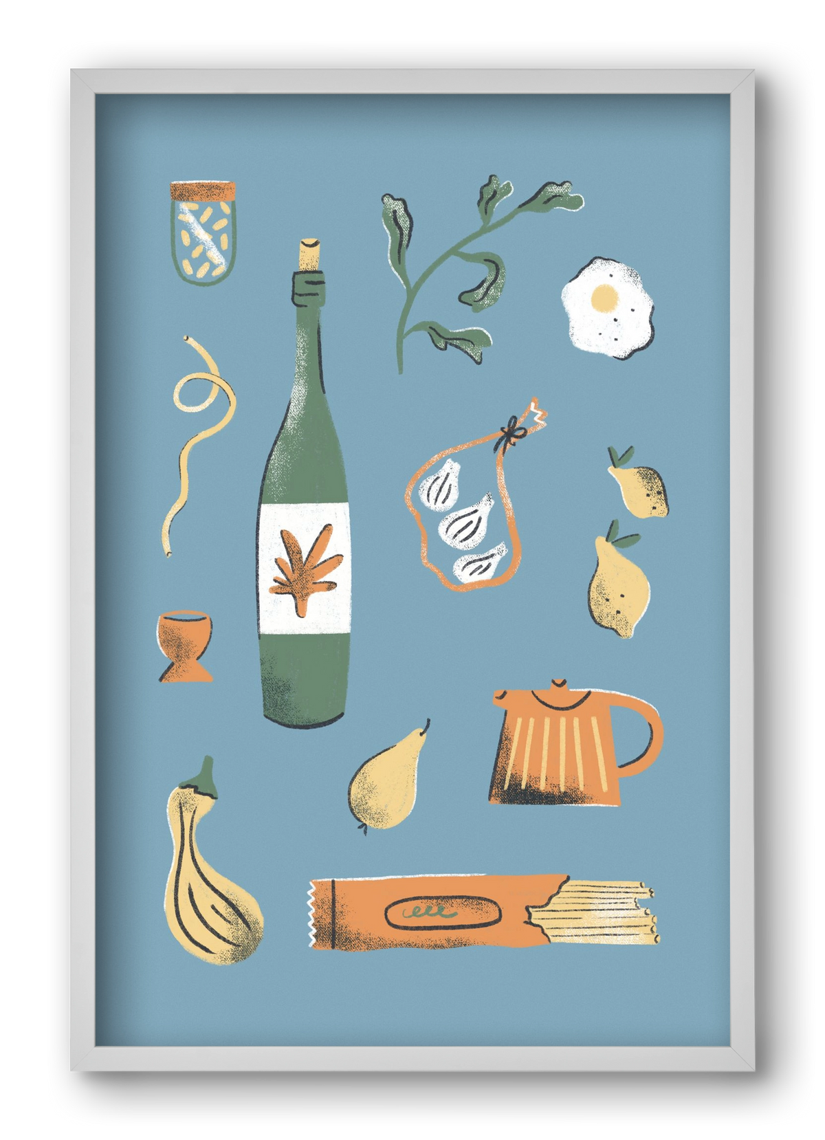 Kitchen Chaos, 40x60 cm (40x60 cm), Fehér keret