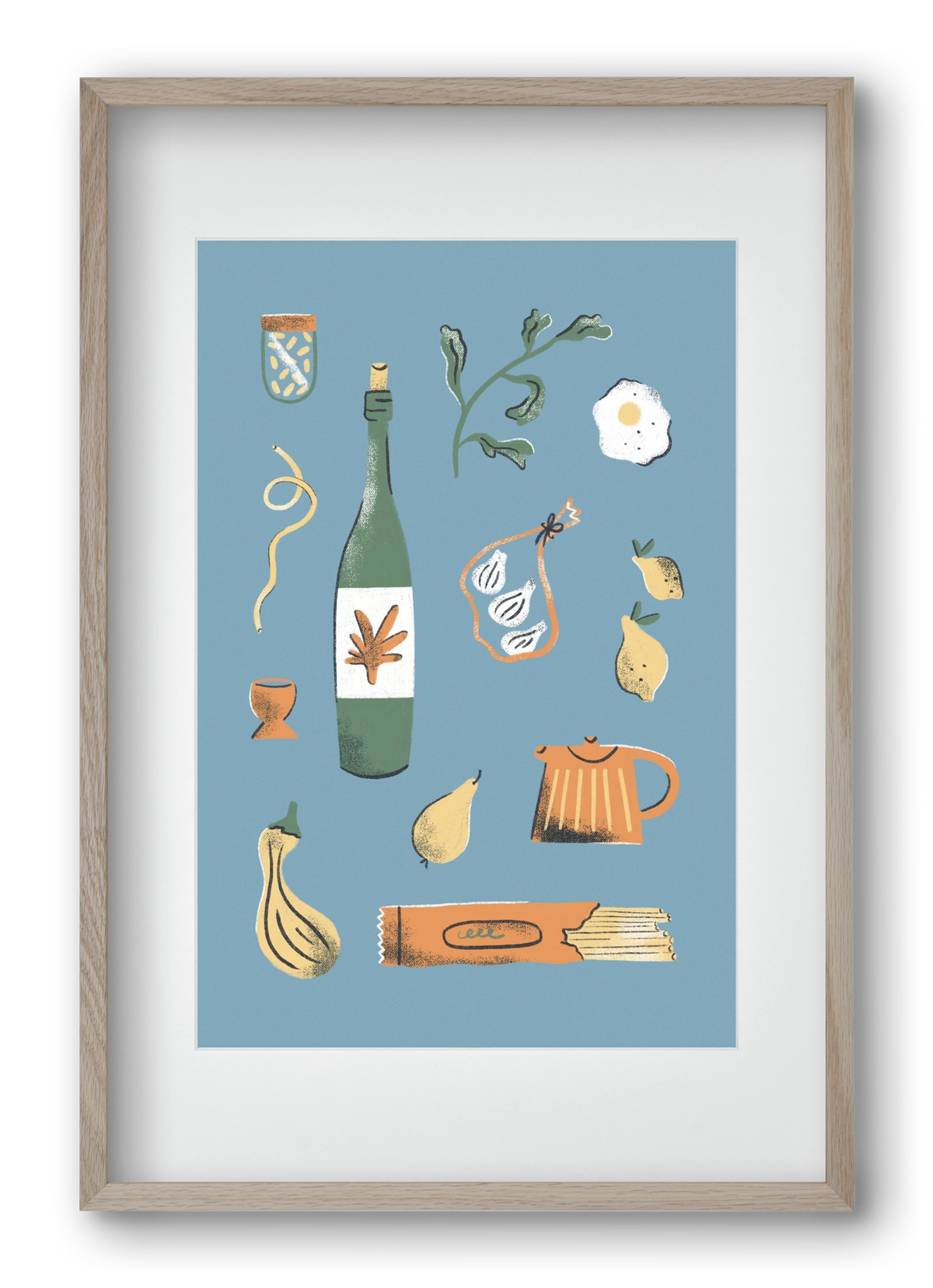 Kitchen Chaos, 40x60 cm (30x45 cm), Tölgy keret, paszpartuval