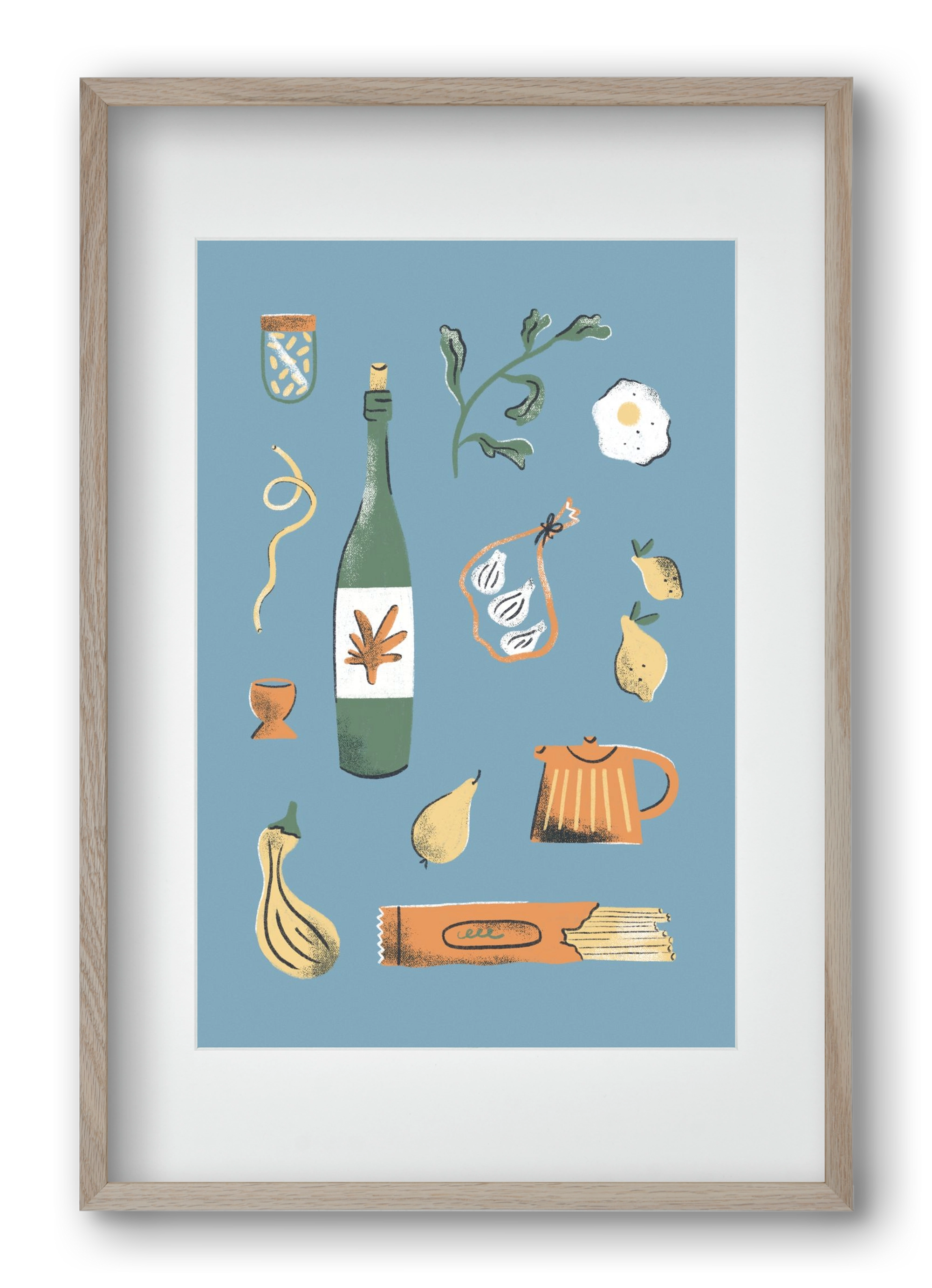 Kitchen Chaos, 40x60 cm (30x45 cm), Tölgy keret, paszpartuval