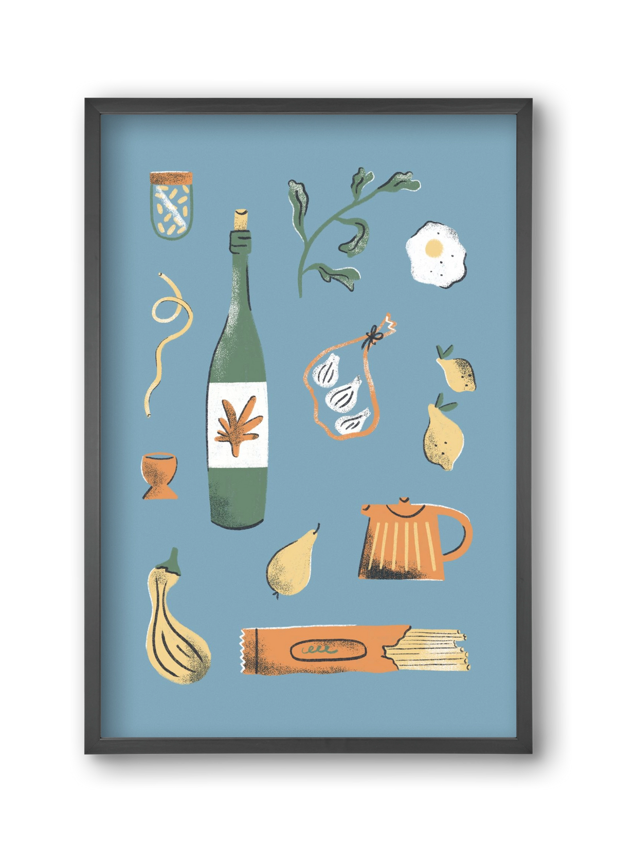 Kitchen Chaos, 30x45 cm (30x45 cm), Fekete keret