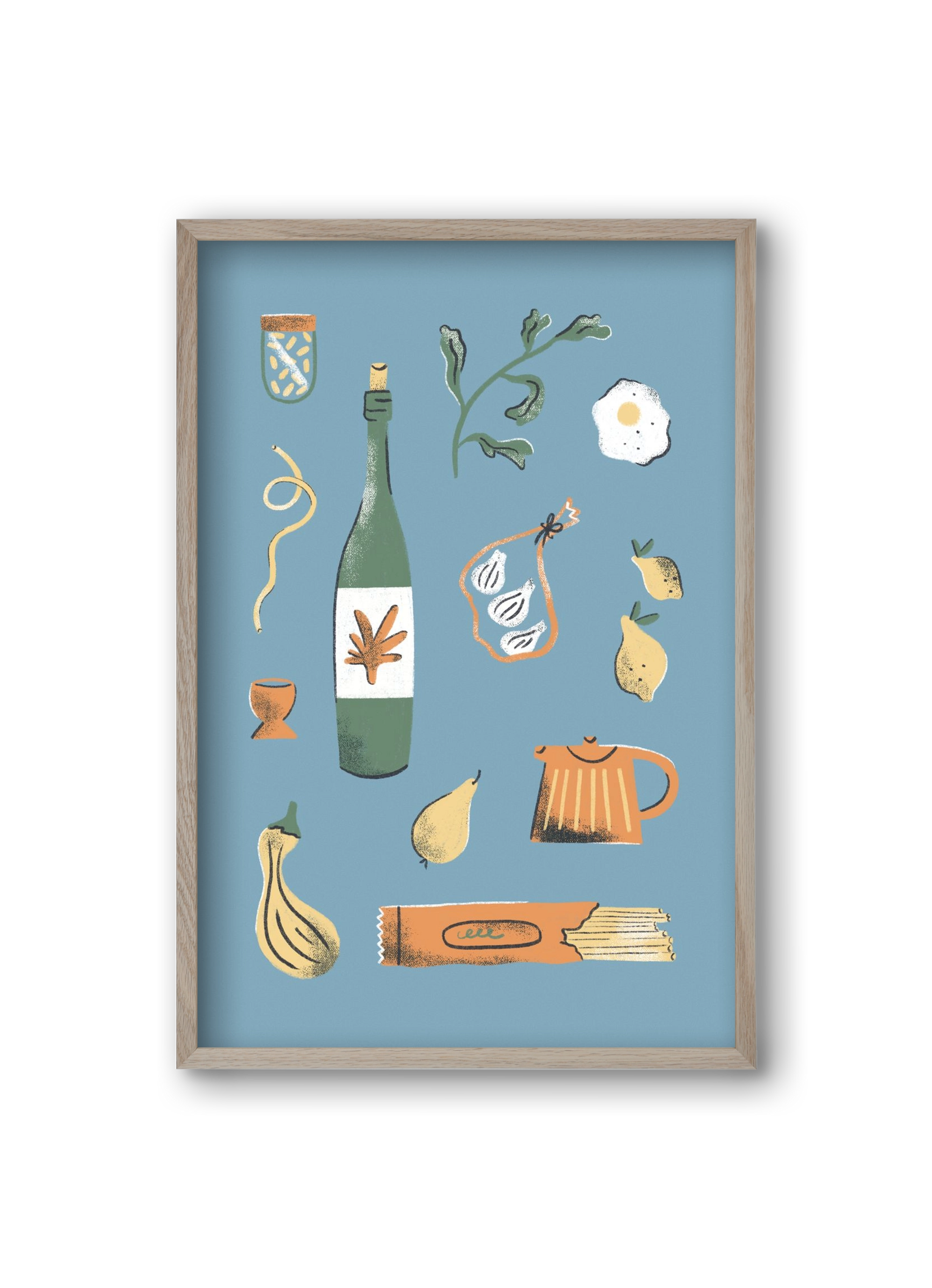 Kitchen Chaos, 20x30 cm (20x30 cm), Tölgy keret