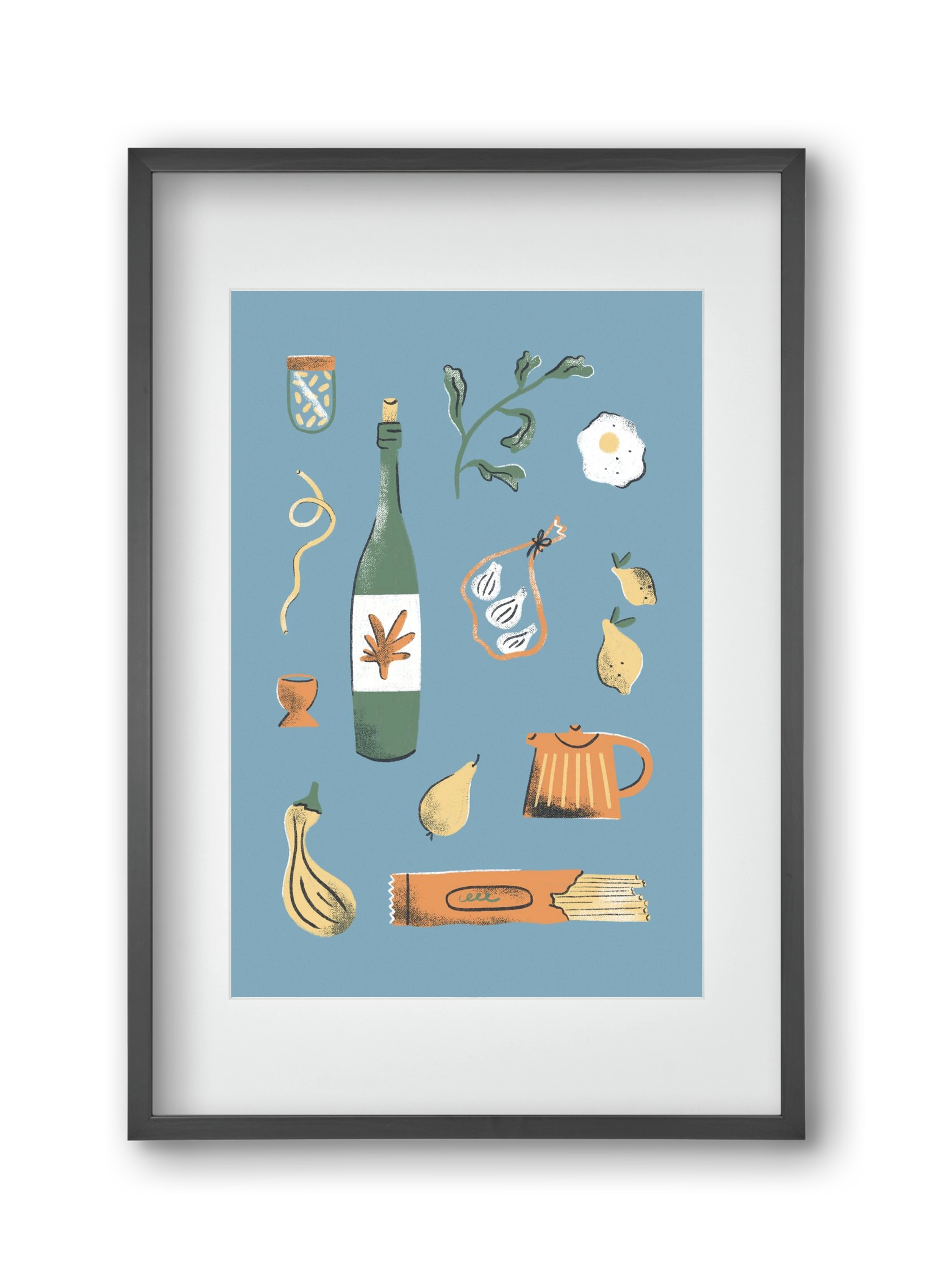 Kitchen Chaos, 30x45 cm (20x30 cm), Fekete keret, paszpartuval